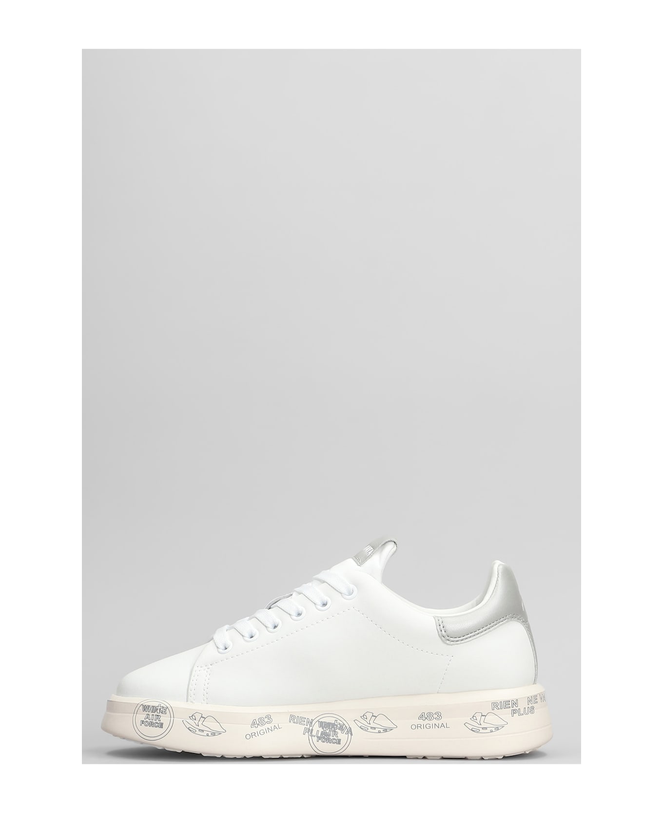 Premiata Belle Sneakers In White Leather - white