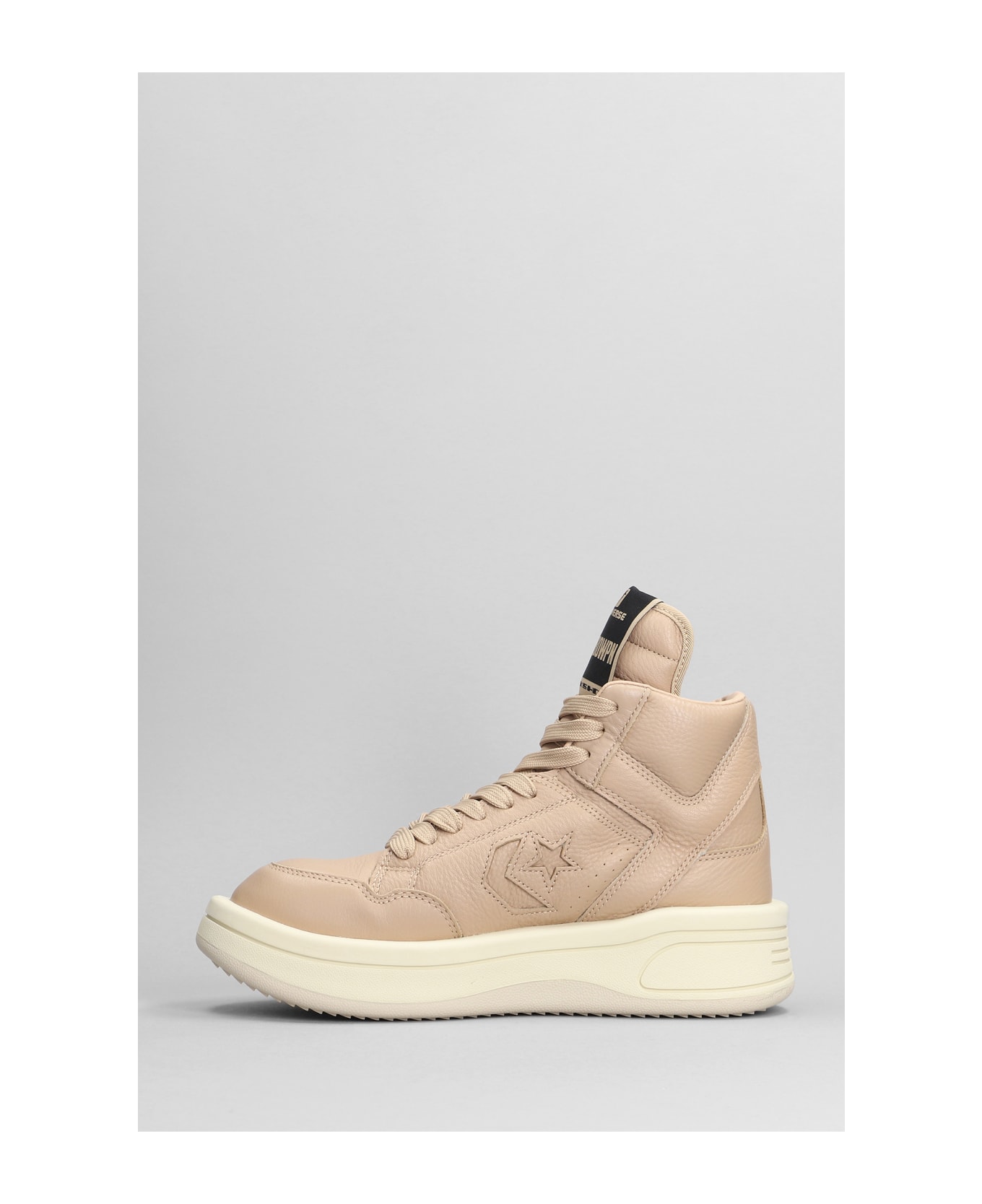 DRKSHDW Turbowpn Sneakers In Beige Leather - beige