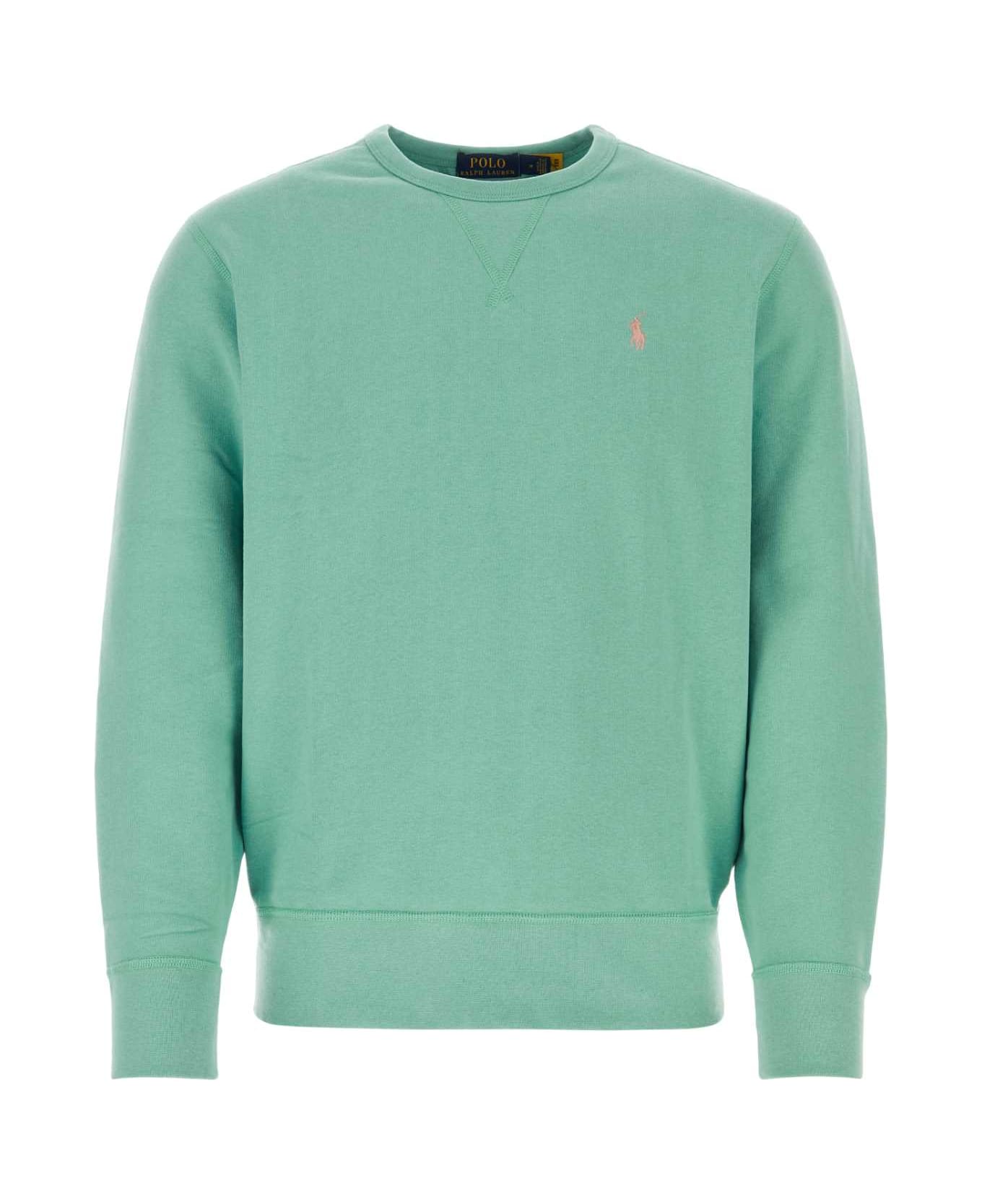 Polo Ralph Lauren Pastel Green Cotton Blend Sweatshirt - ESSEXGREEN