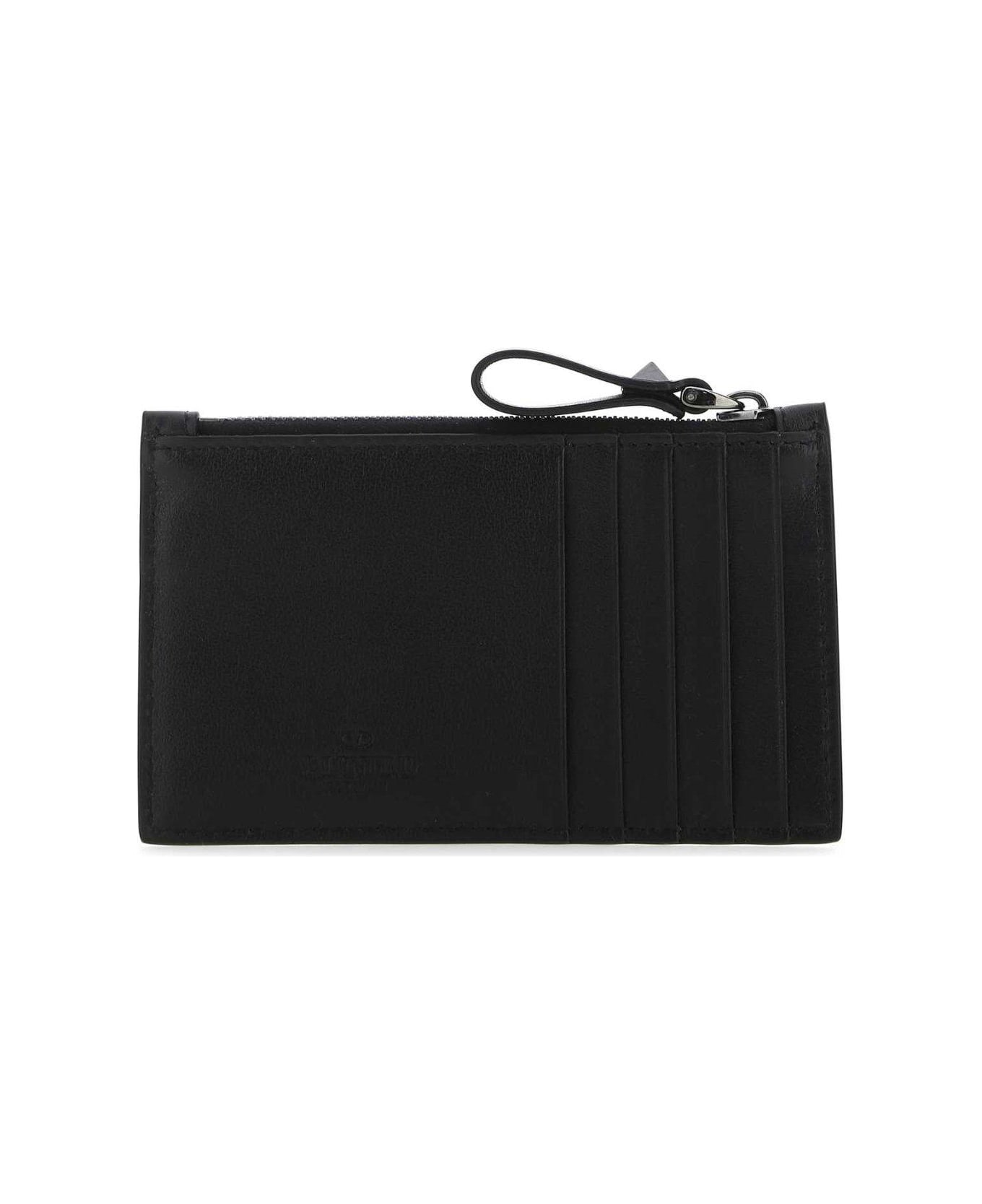 Valentino Garavani Garavani Rockstud Zip-up Card Holder - NERO