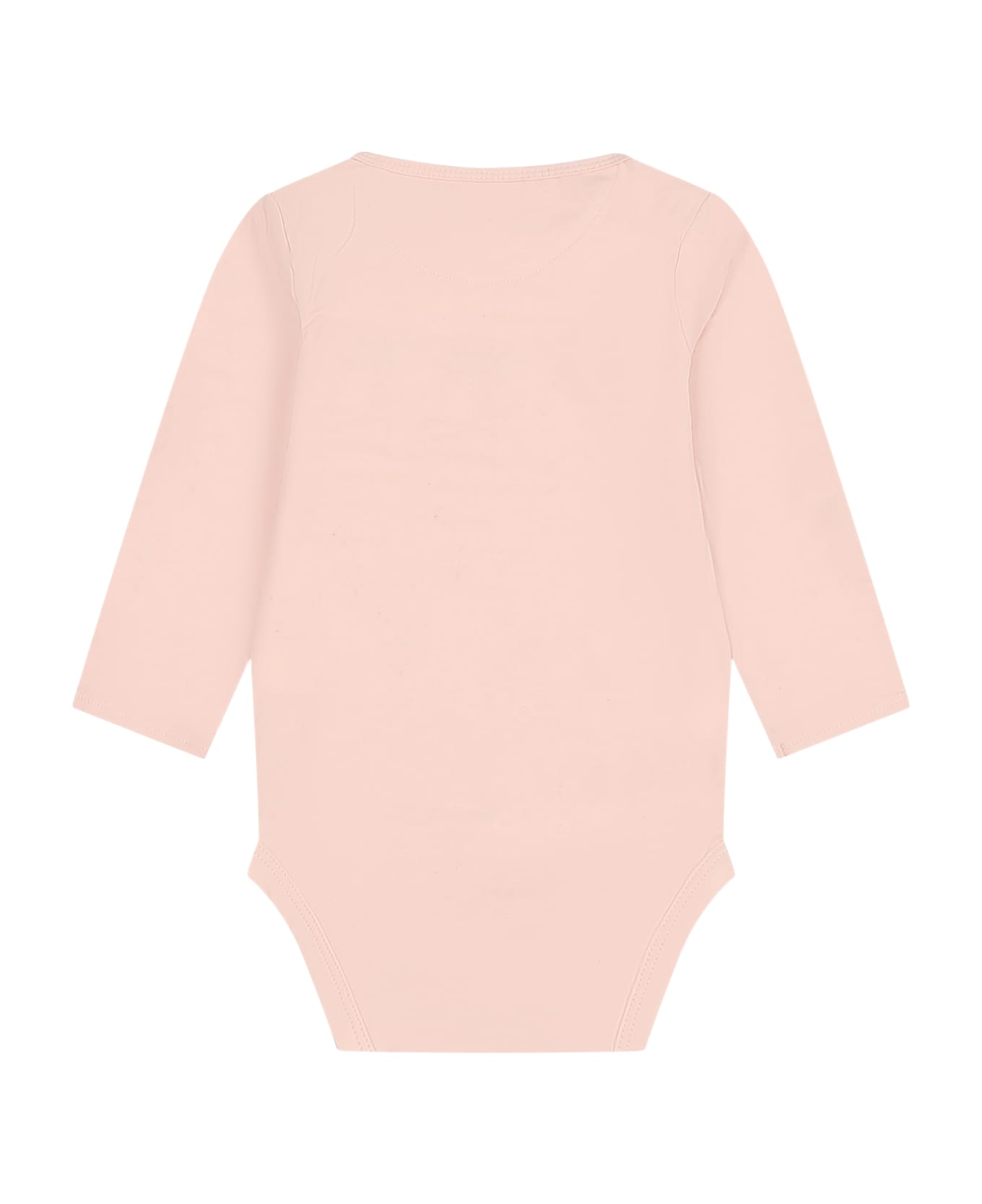 Calvin Klein Pink Body For Baby Girl With Logo - Pink