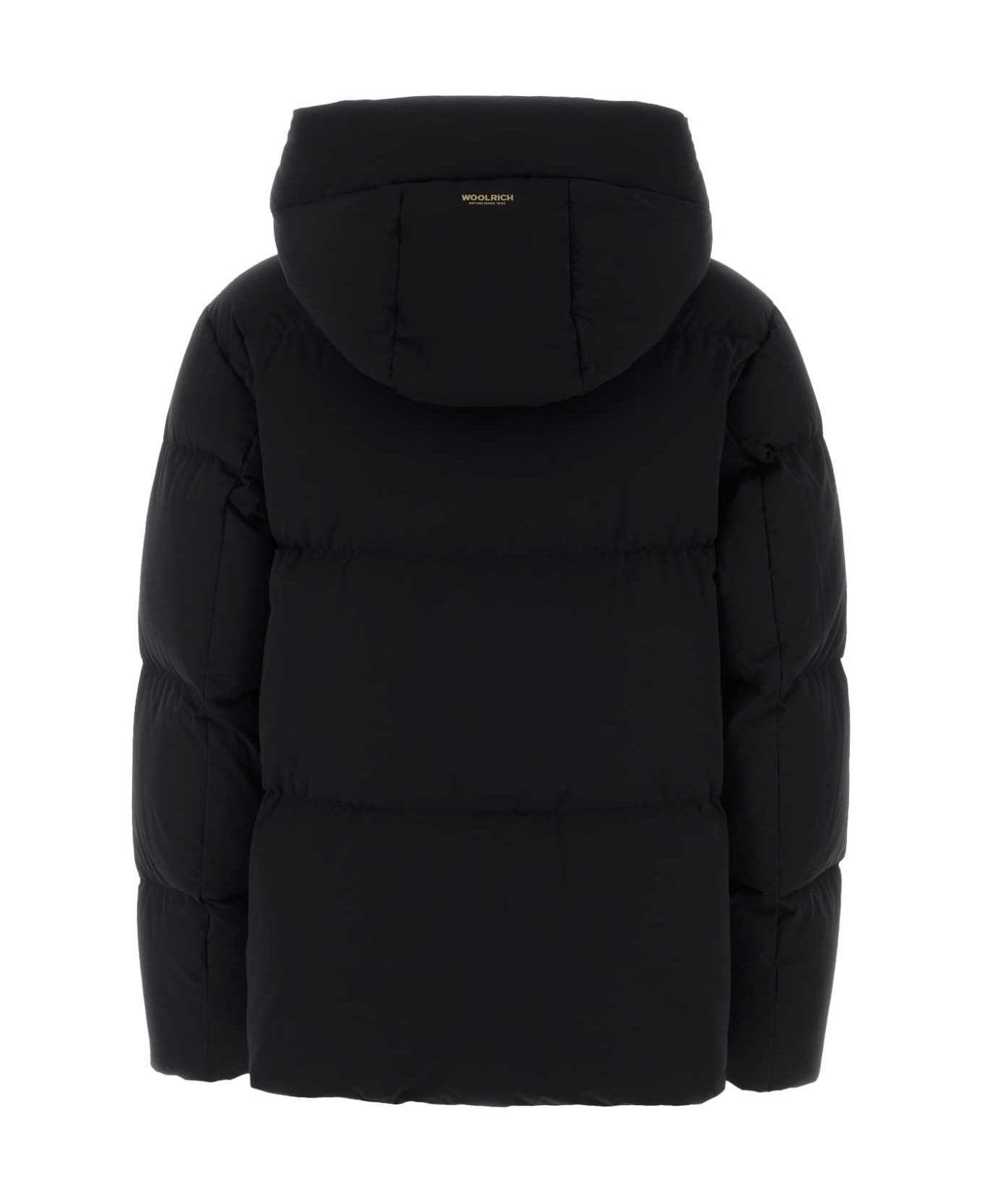 Woolrich Black Stretch Nylon Madison Down Jacket - Black