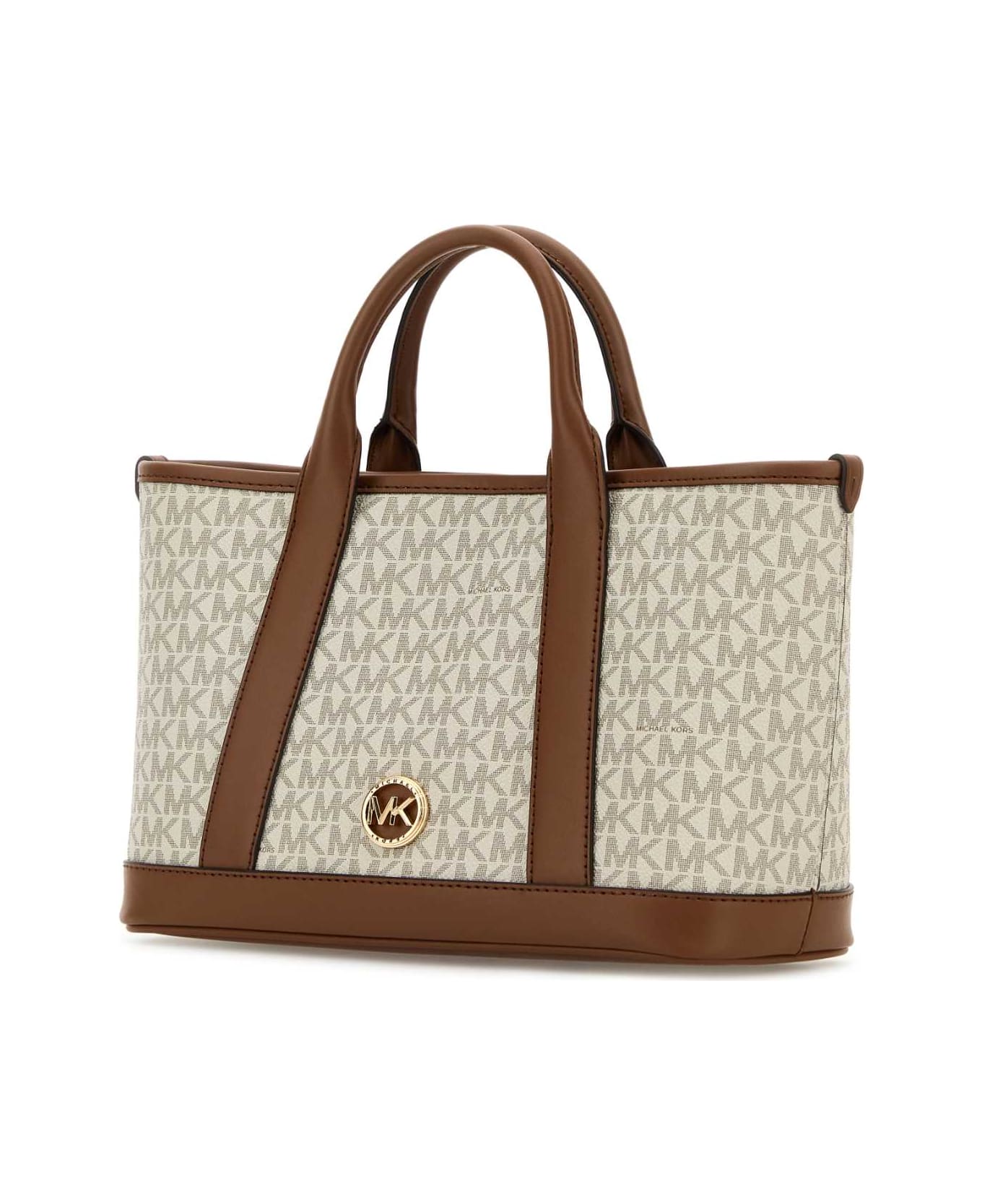 Michael Kors Printed Canvas Small Luisa Shopping Bag - VANILLALUGG