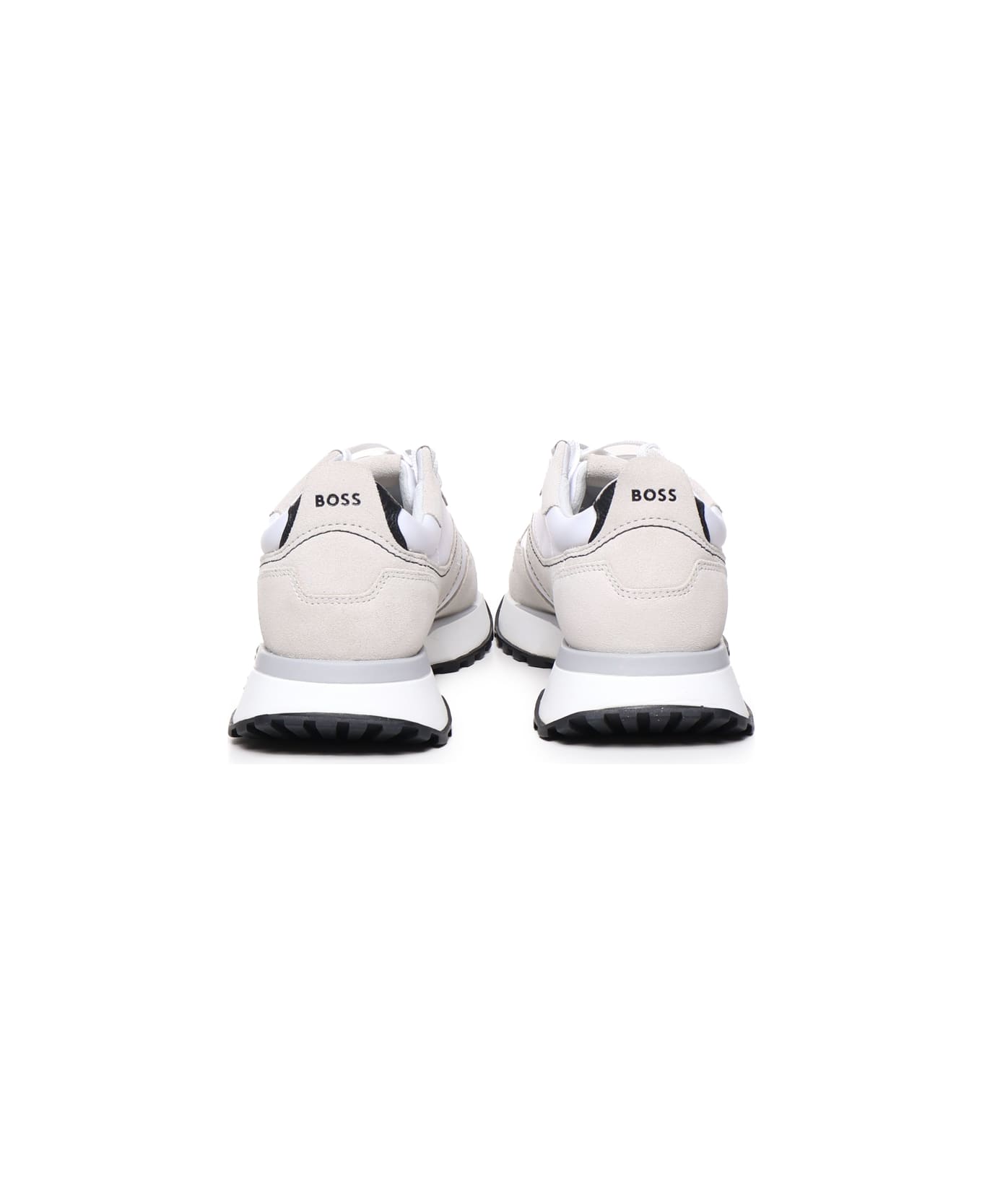 Hugo Boss Logo Sneakers - White, beige