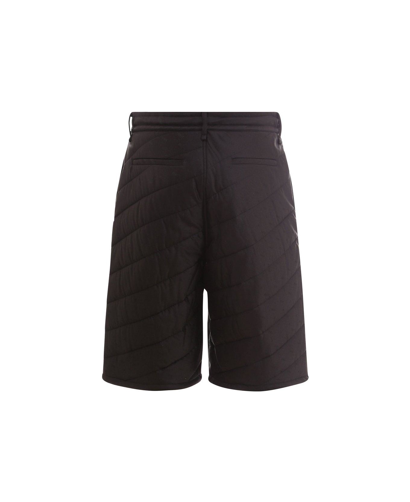 Fendi Quilted Bermuda Shorts - BLACK