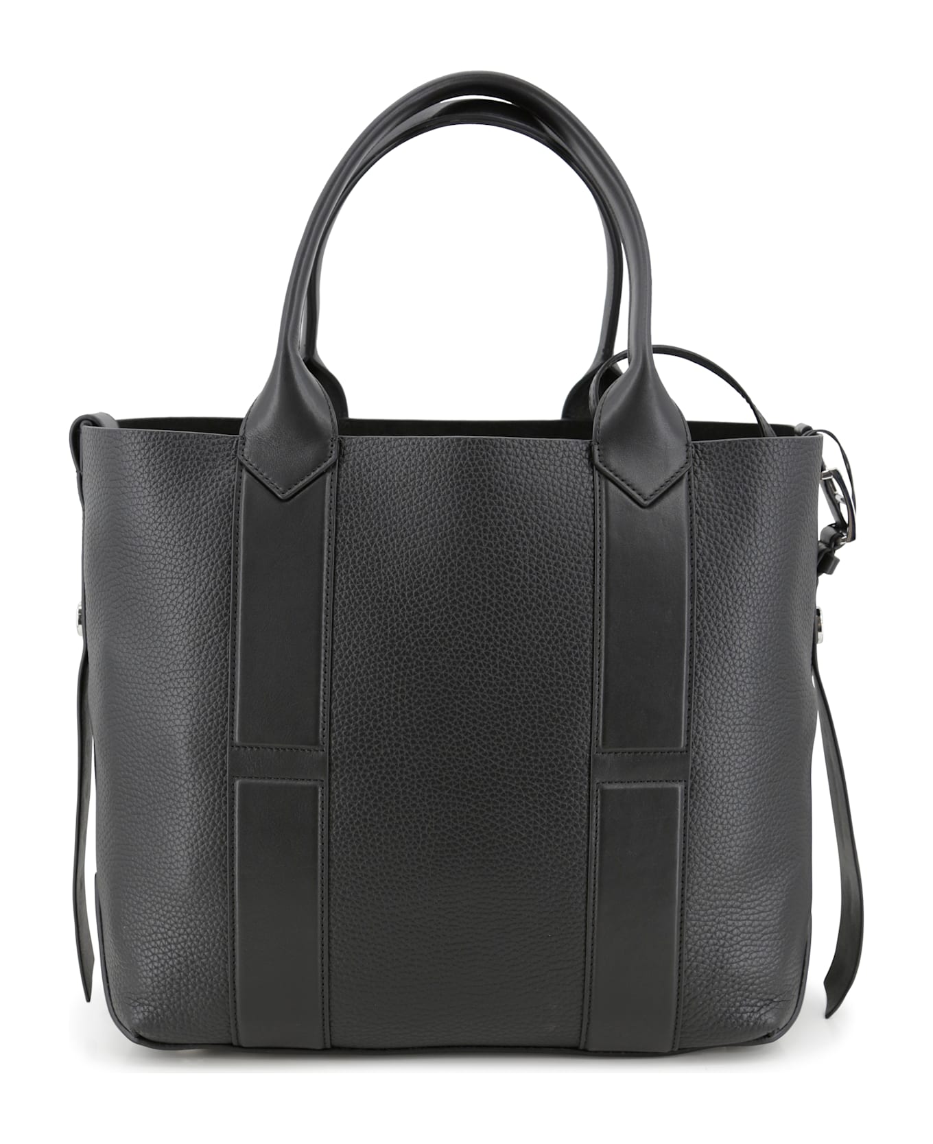 Hogan Script Medium Shopping Bag - Black