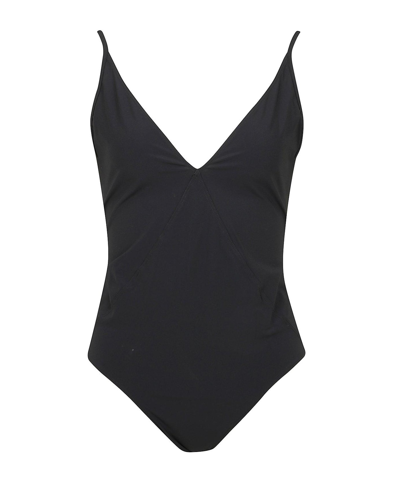Rick Owens Deep V-neck One-piece Swimsuit - Nero