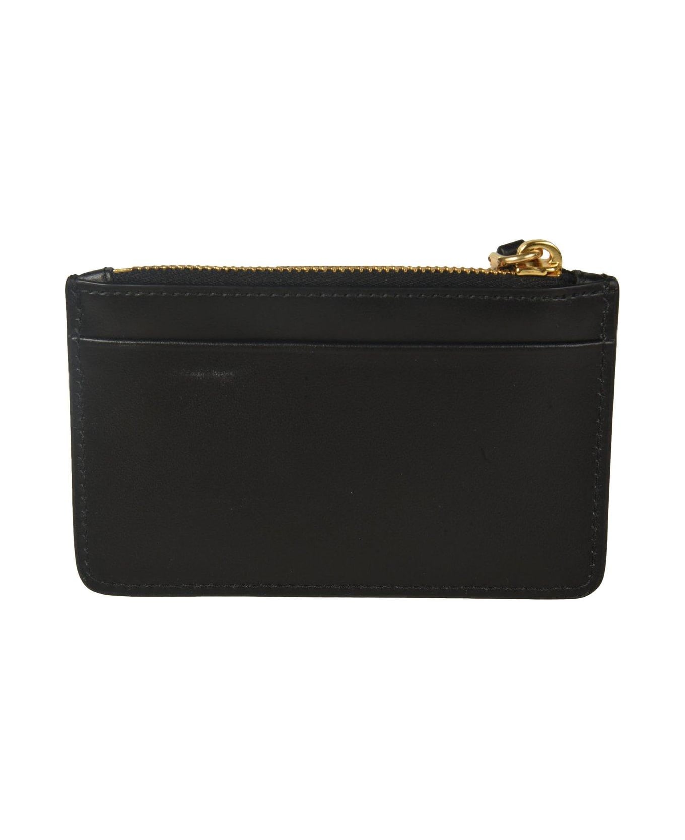 Prada Logo-Plaque Zipped Card Holder