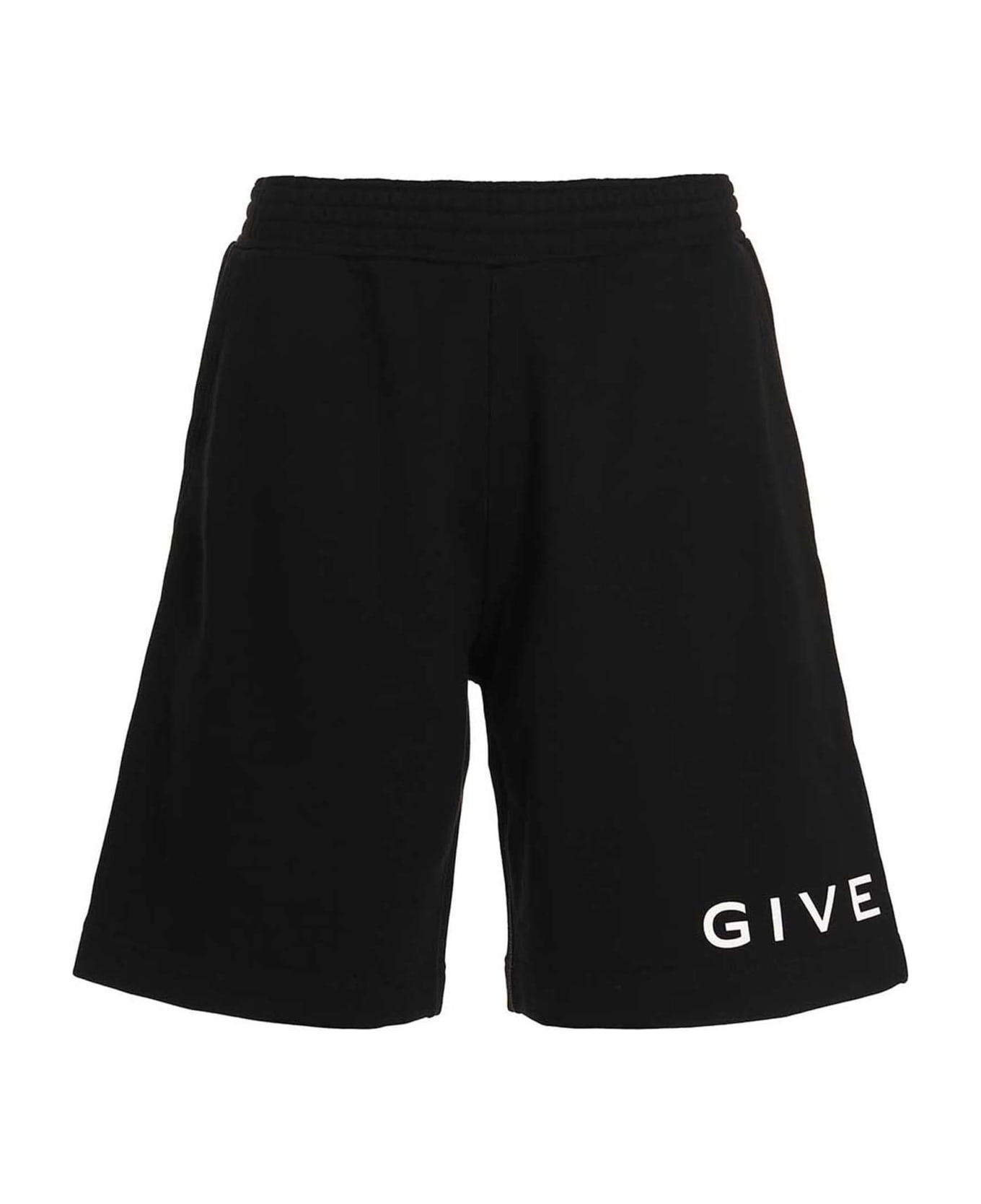 Givenchy Logo Print Bermuda Shorts - Black