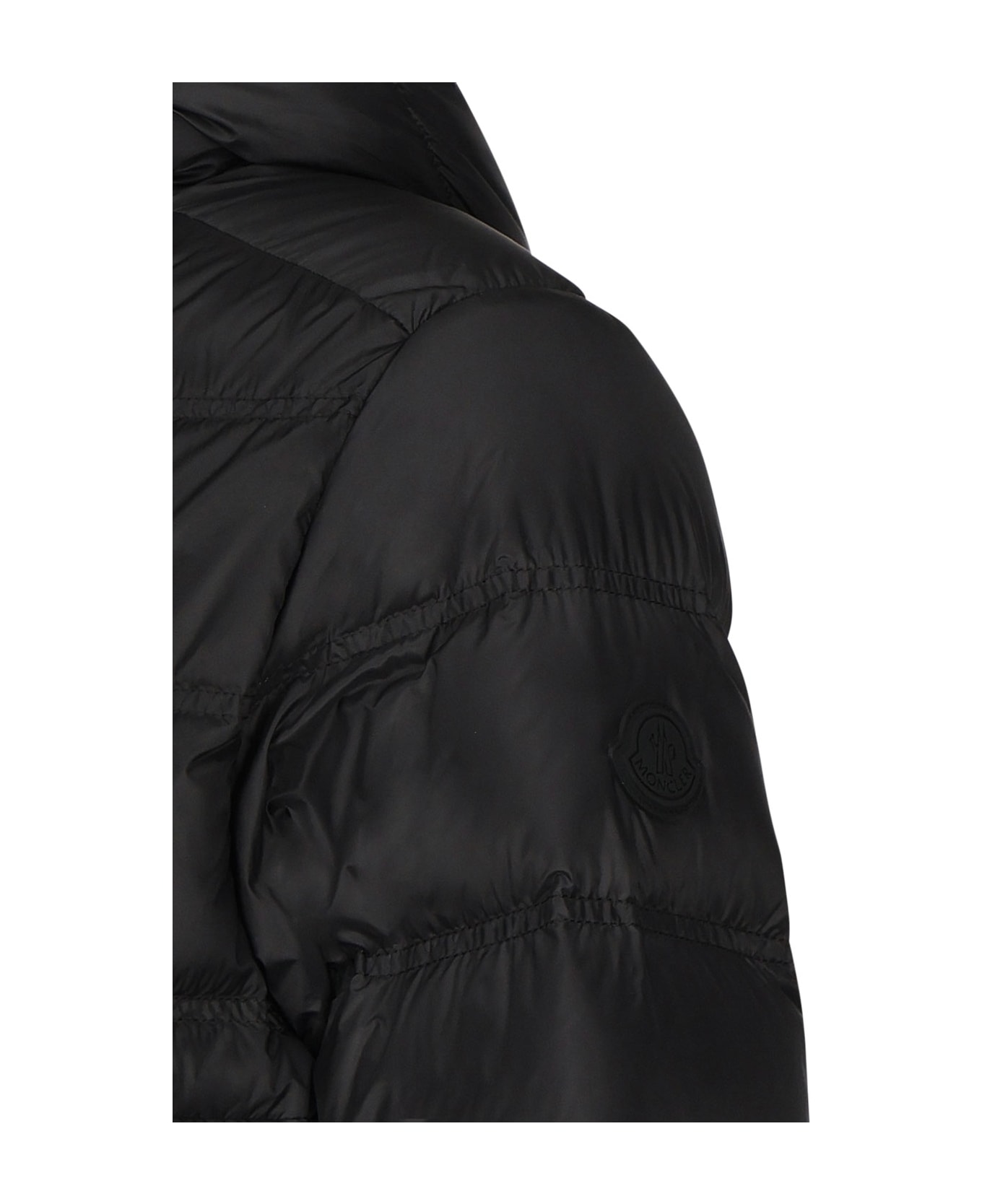 Moncler Gardy Short Down Jacket With Hood - Black
