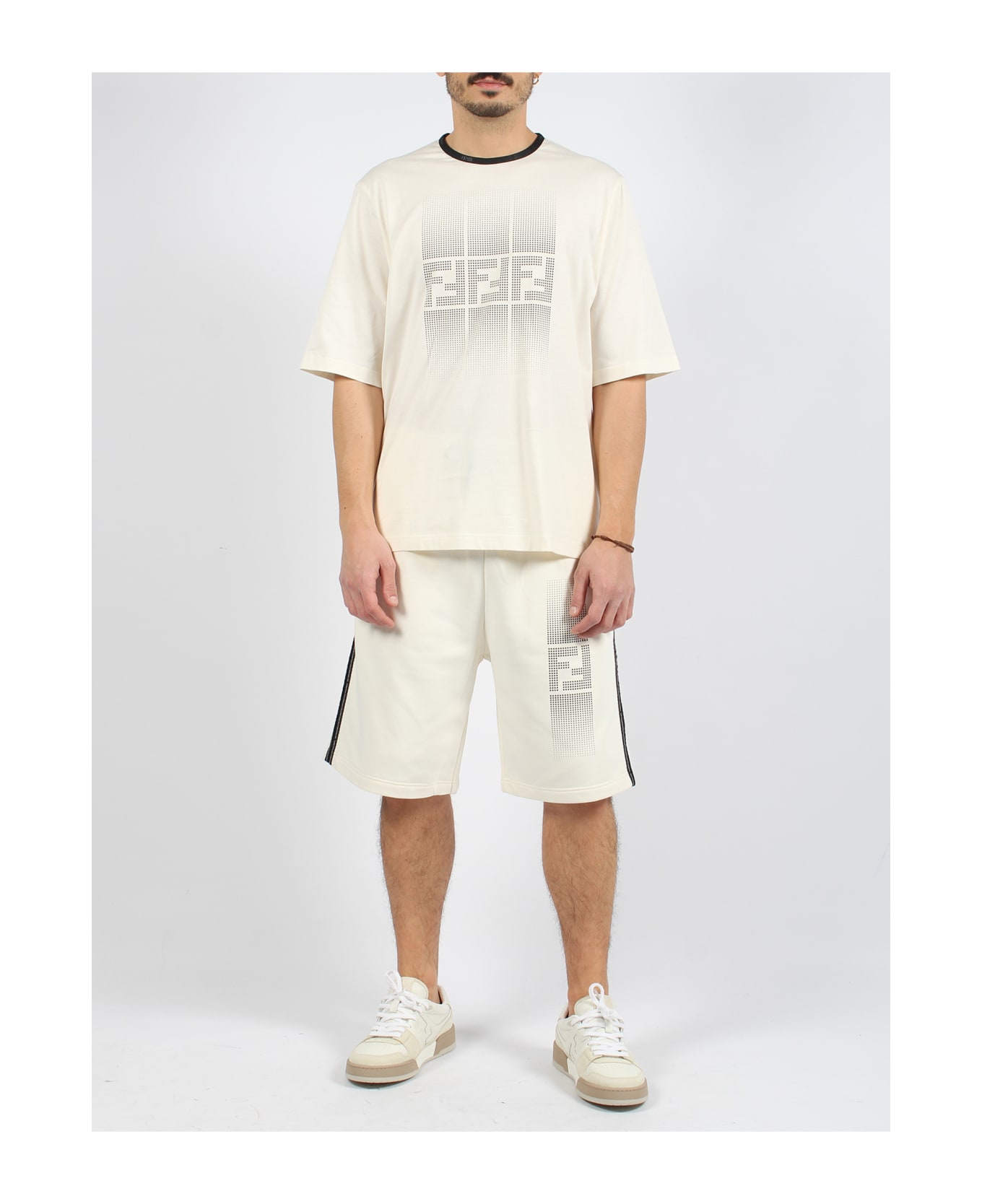 Fendi Gradient Ff T-shirt - White シャツ