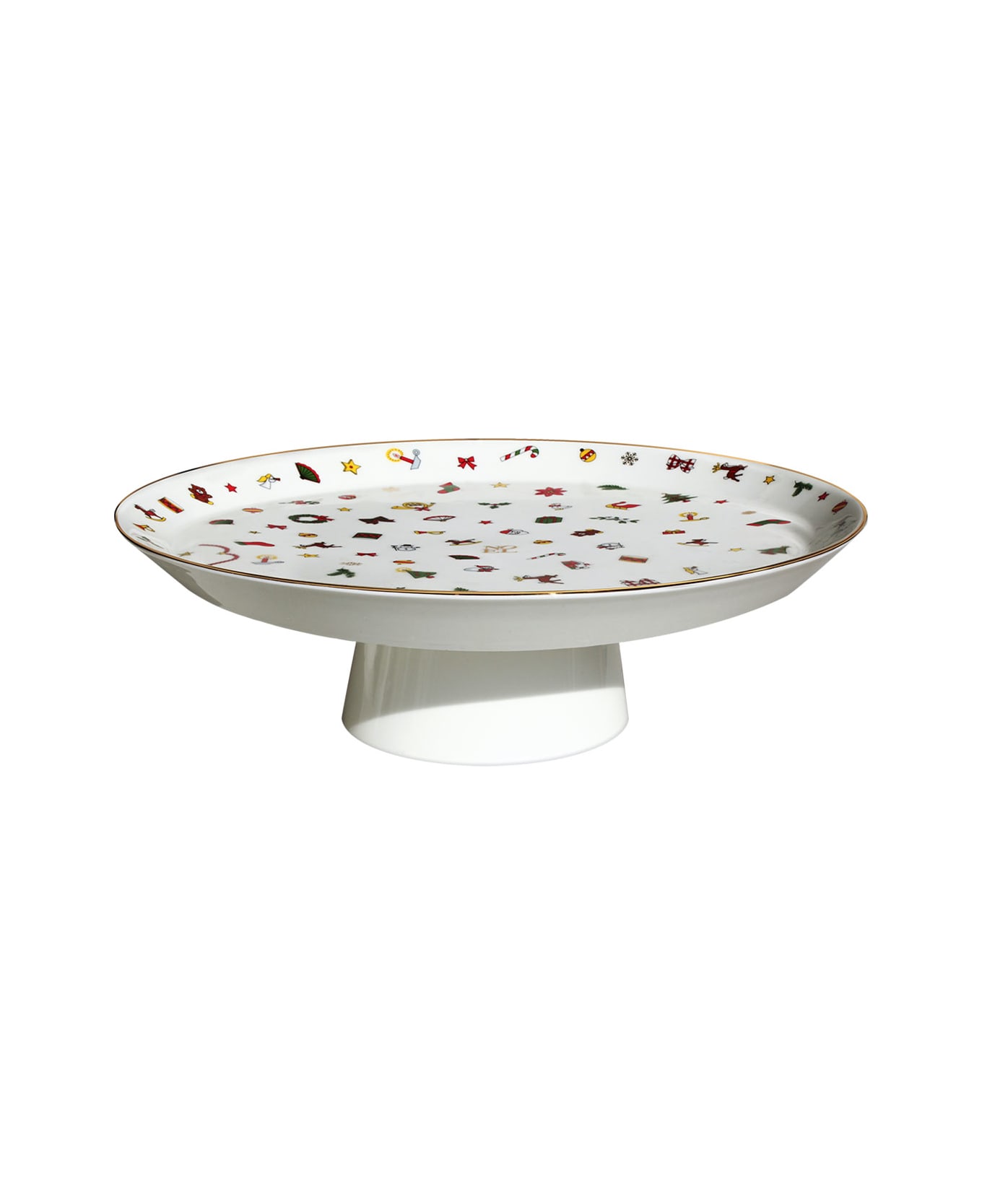 Taitù Cake Stand - Noel Oro Collection - Multicolor and Gold