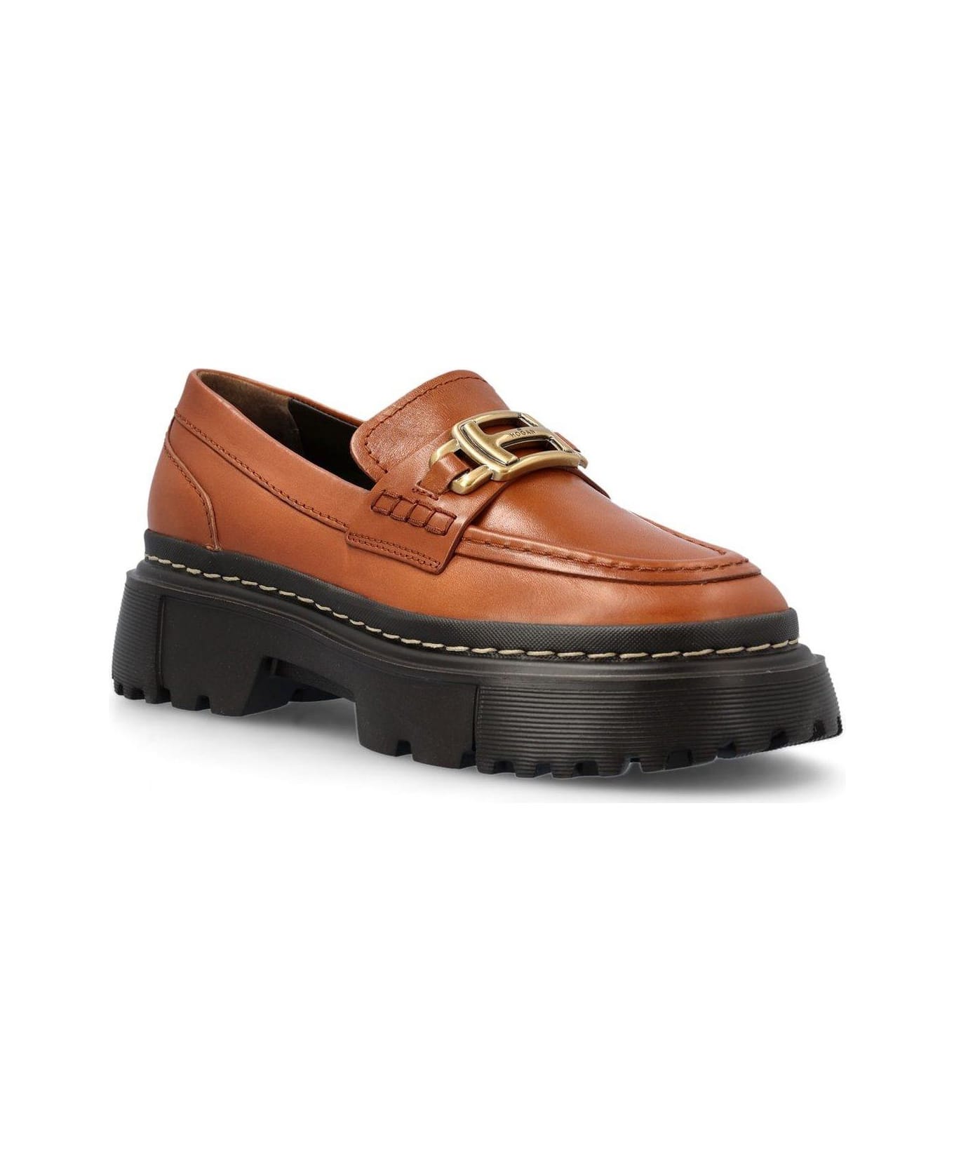 Hogan H619 Slip-on Loafers - CUOIO