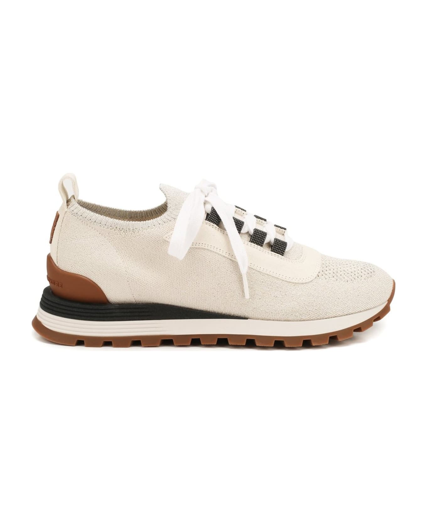 Brunello Cucinelli Lace-up Sneakers - Beige スニーカー