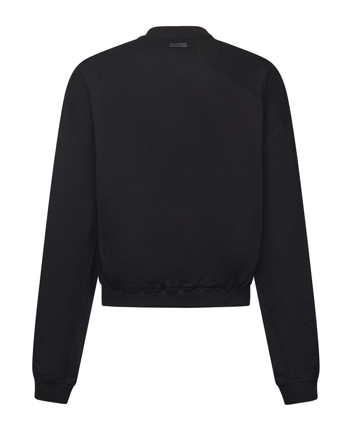 Dolce & Gabbana Oversized Cotton Sweatshirt - BLACK フリース