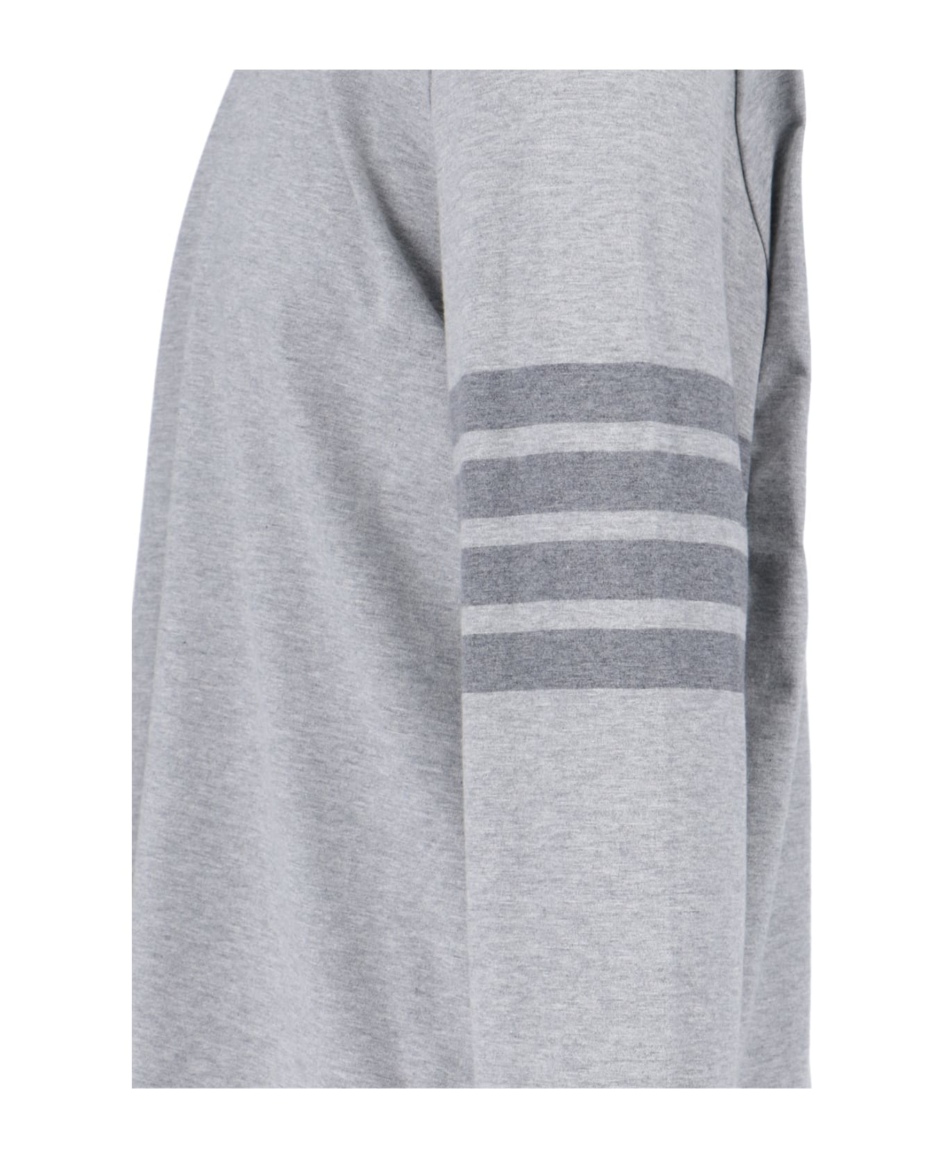 Thom Browne '4-bar' T-shirt - Gray フリース