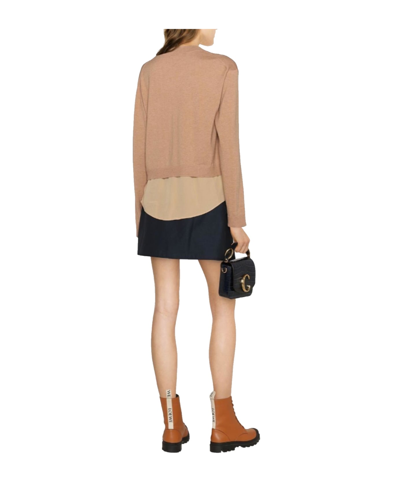 See by Chloé Cotton And Wool Sweater - Brown