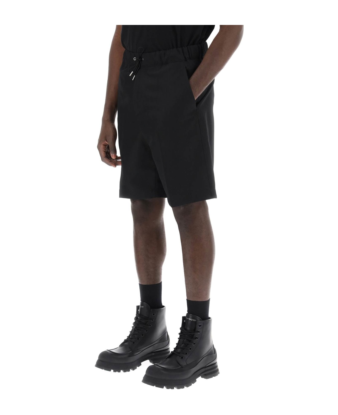 OAMC Shorts With Elasticated Waistband - BLACK (Black) ショートパンツ