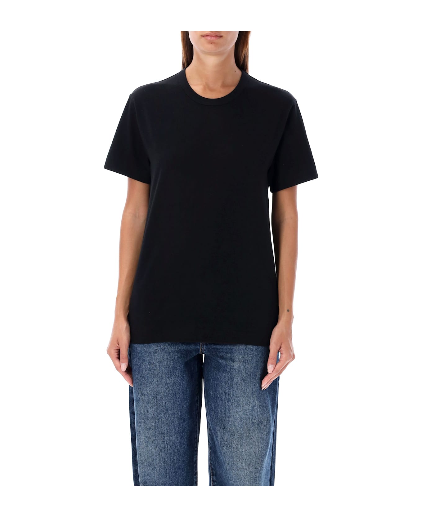 Comme des Garçons Play Back Black Heart Patch Tee - BLACK