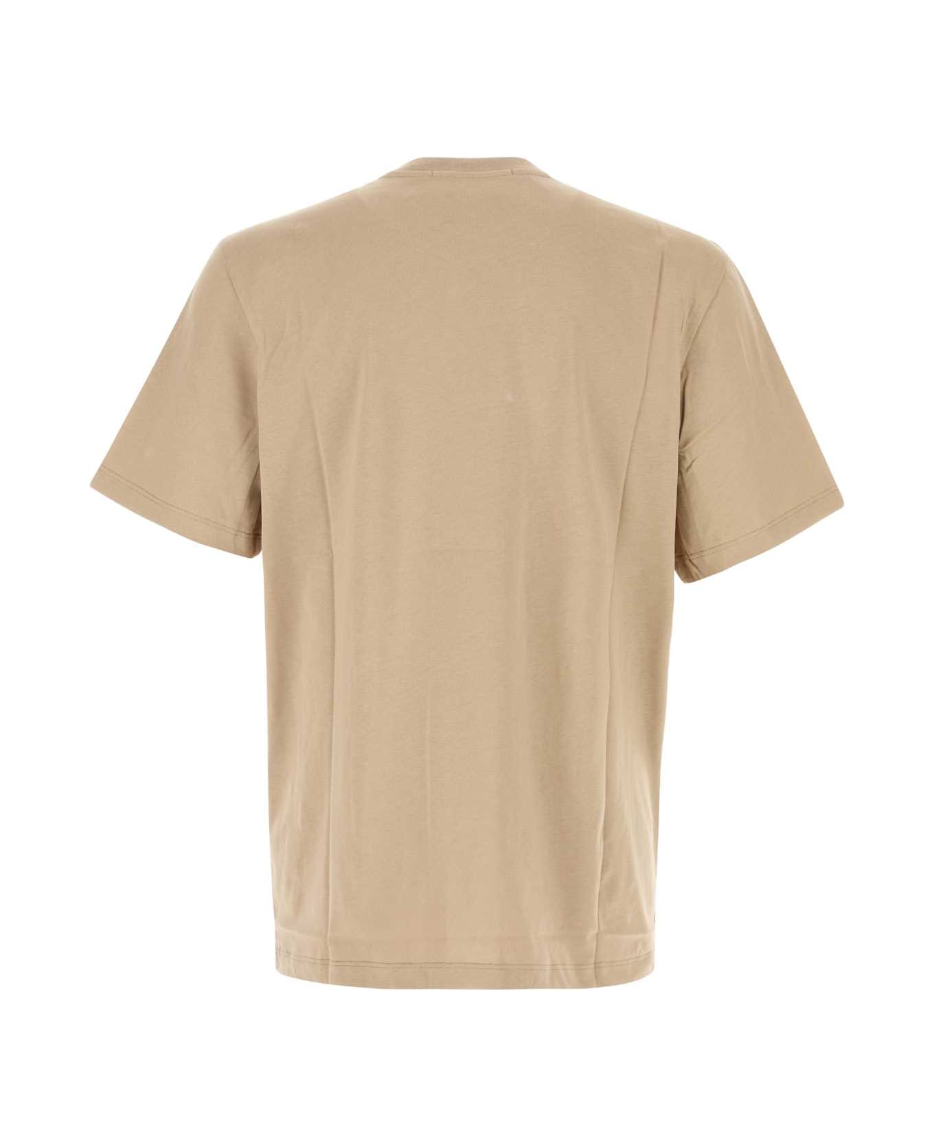 MSGM Biege Cotton T-shirt - BEIGE