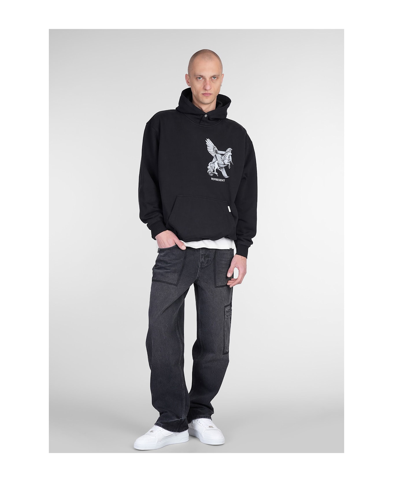 REPRESENT Sweatshirt In Black Cotton - black
