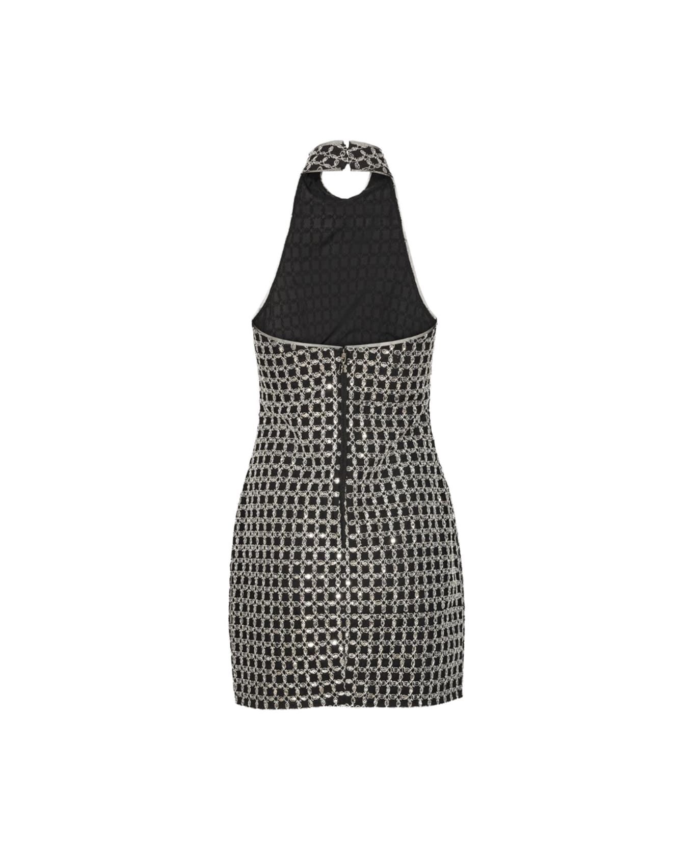 Rotate by Birger Christensen Mini Dress With Embroidery - BLACK