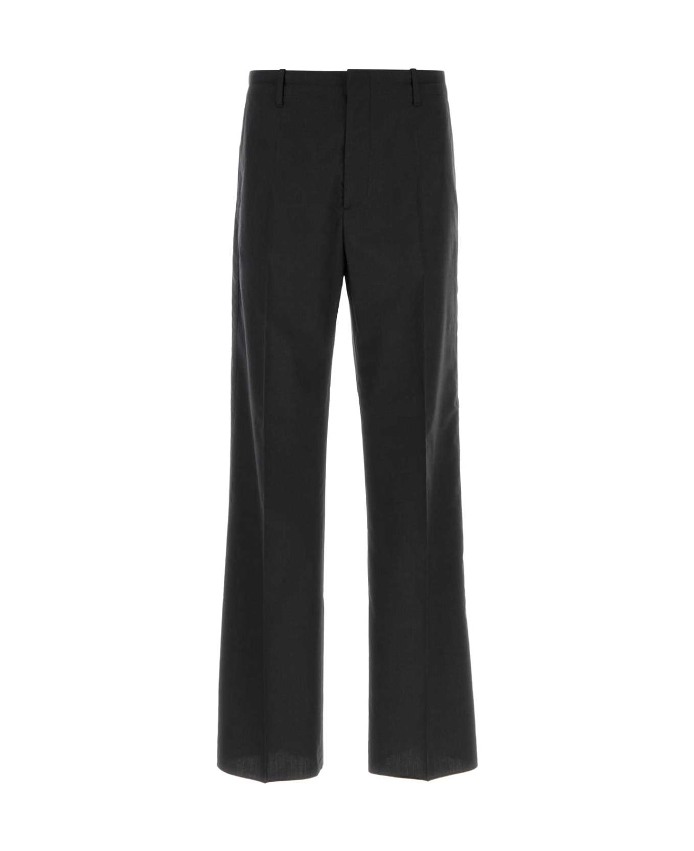 Bottega Veneta Slate Wool Pant - CHARCOALMELANGE