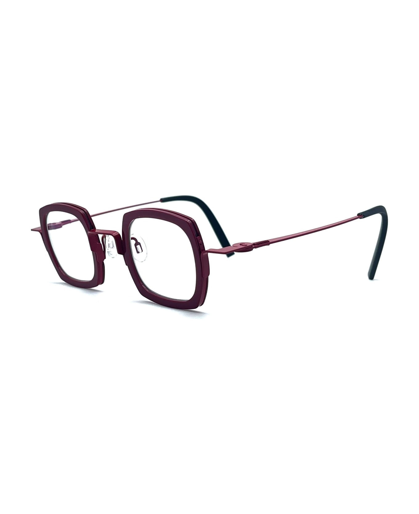 Theo Eyewear Broccoli - 48 Glasses - burgundy アイウェア