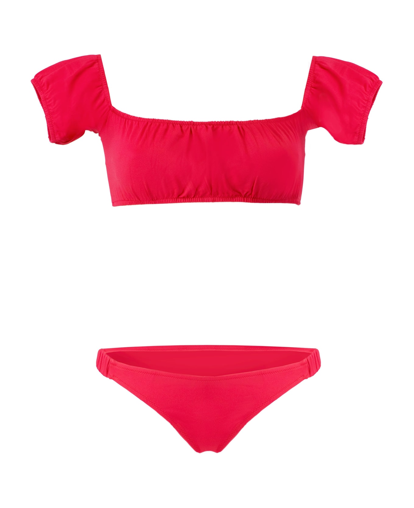MC2 Saint Barth Off-shoulder Red Bikini - RED