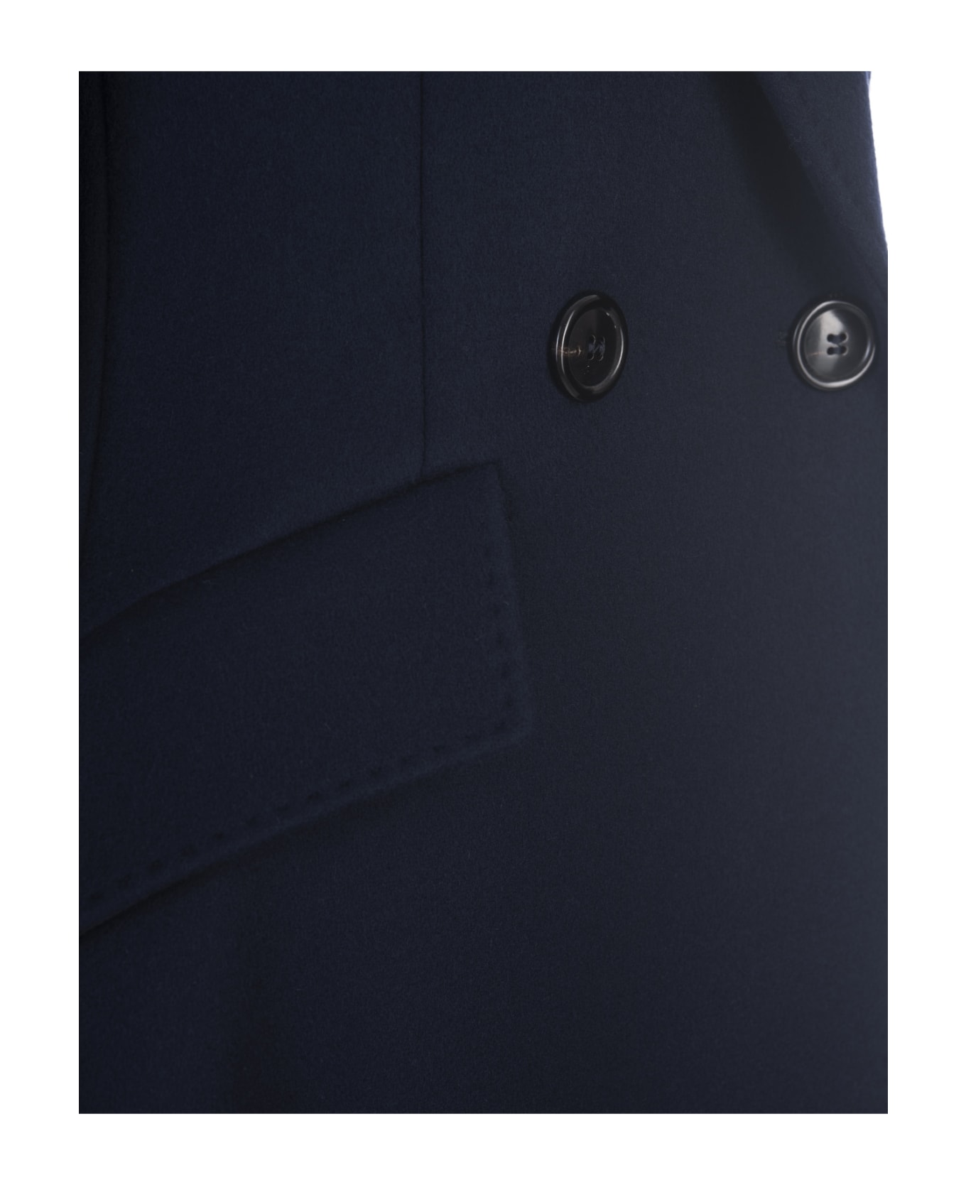 Max Mara Navy Blue Onirica Coat - Ultramarine