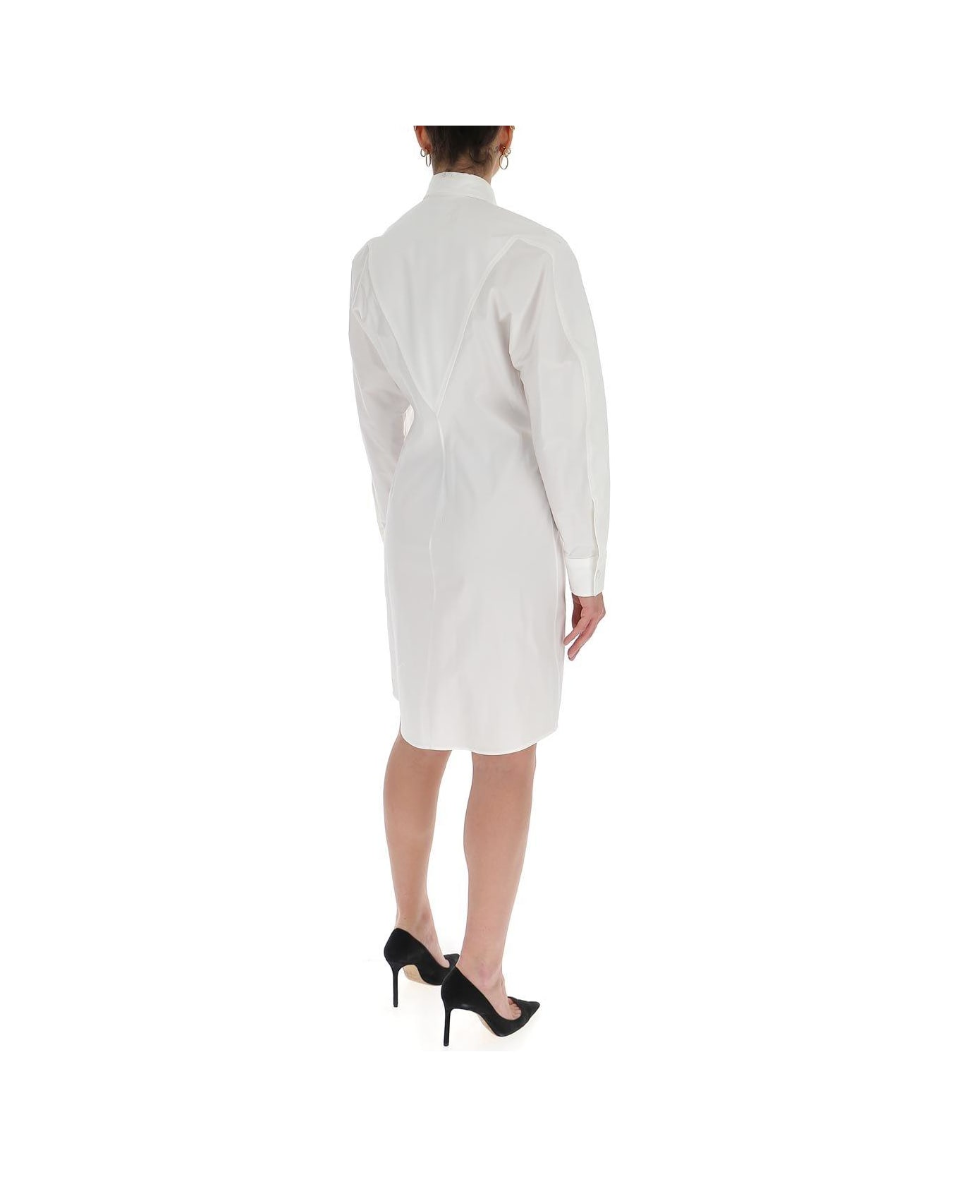Bottega Veneta Shirt Dress - WHITE