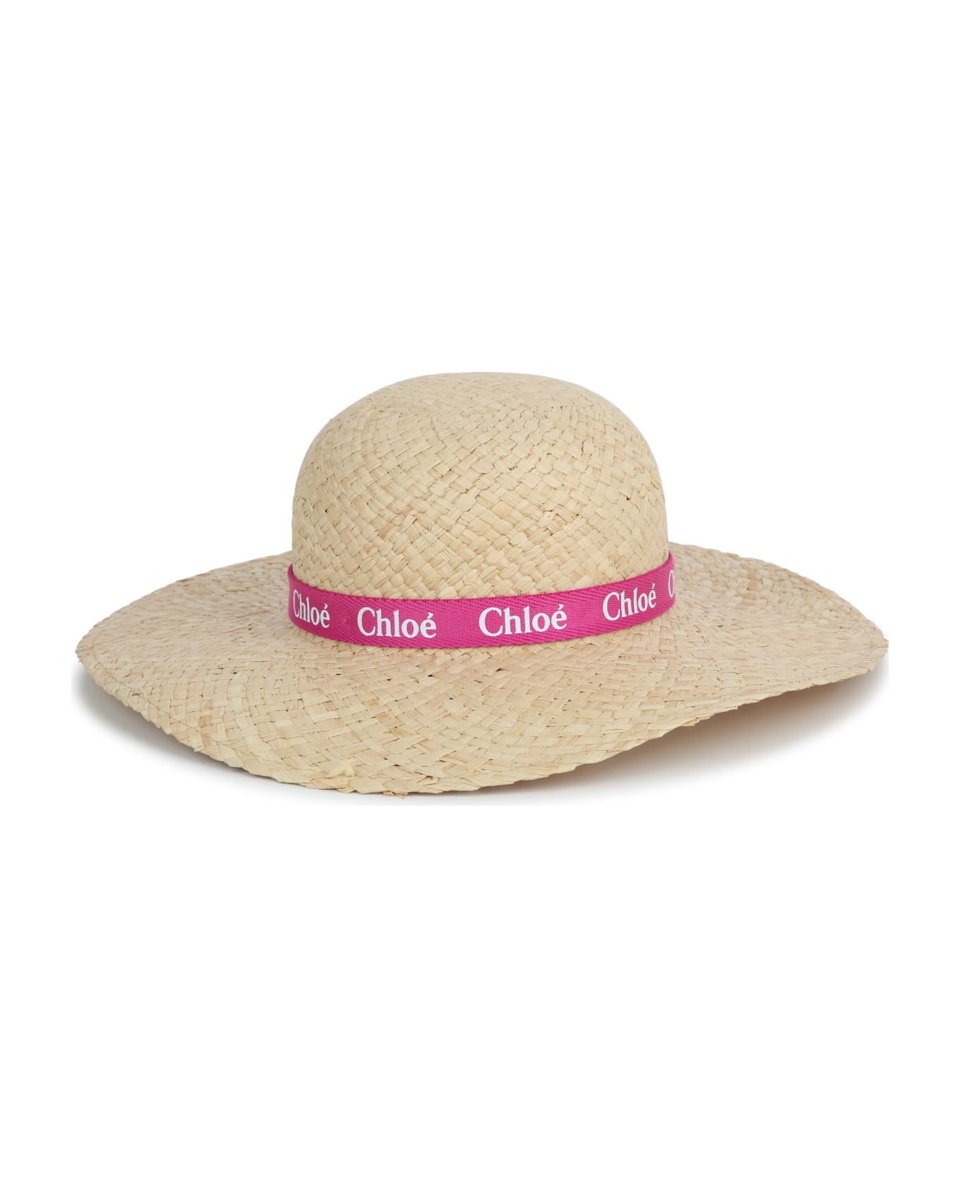 Chloé Wide-brimmed Hat With Print - Pink アクセサリー＆ギフト
