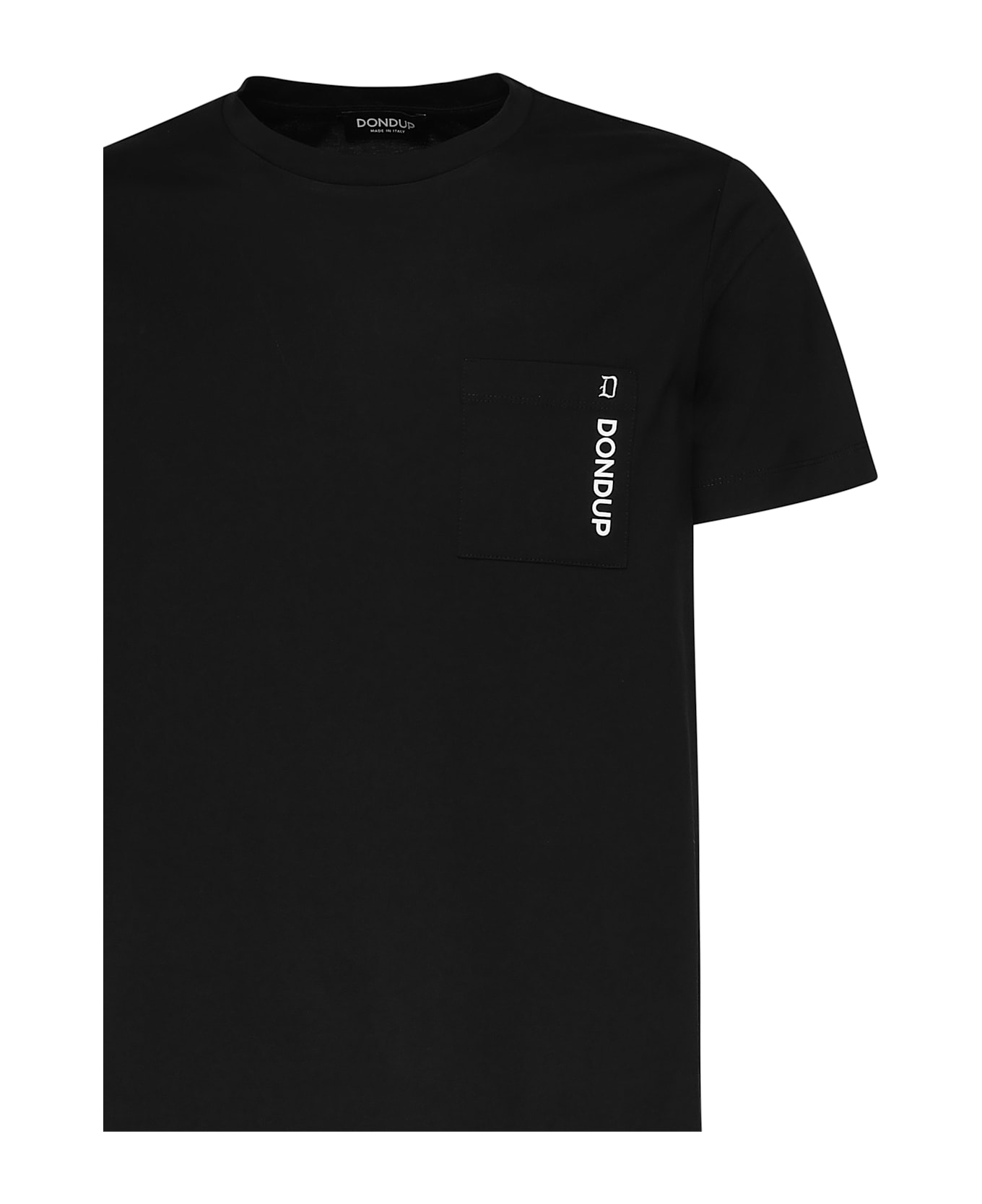 Dondup Jersey T-shirt With Logo - Black