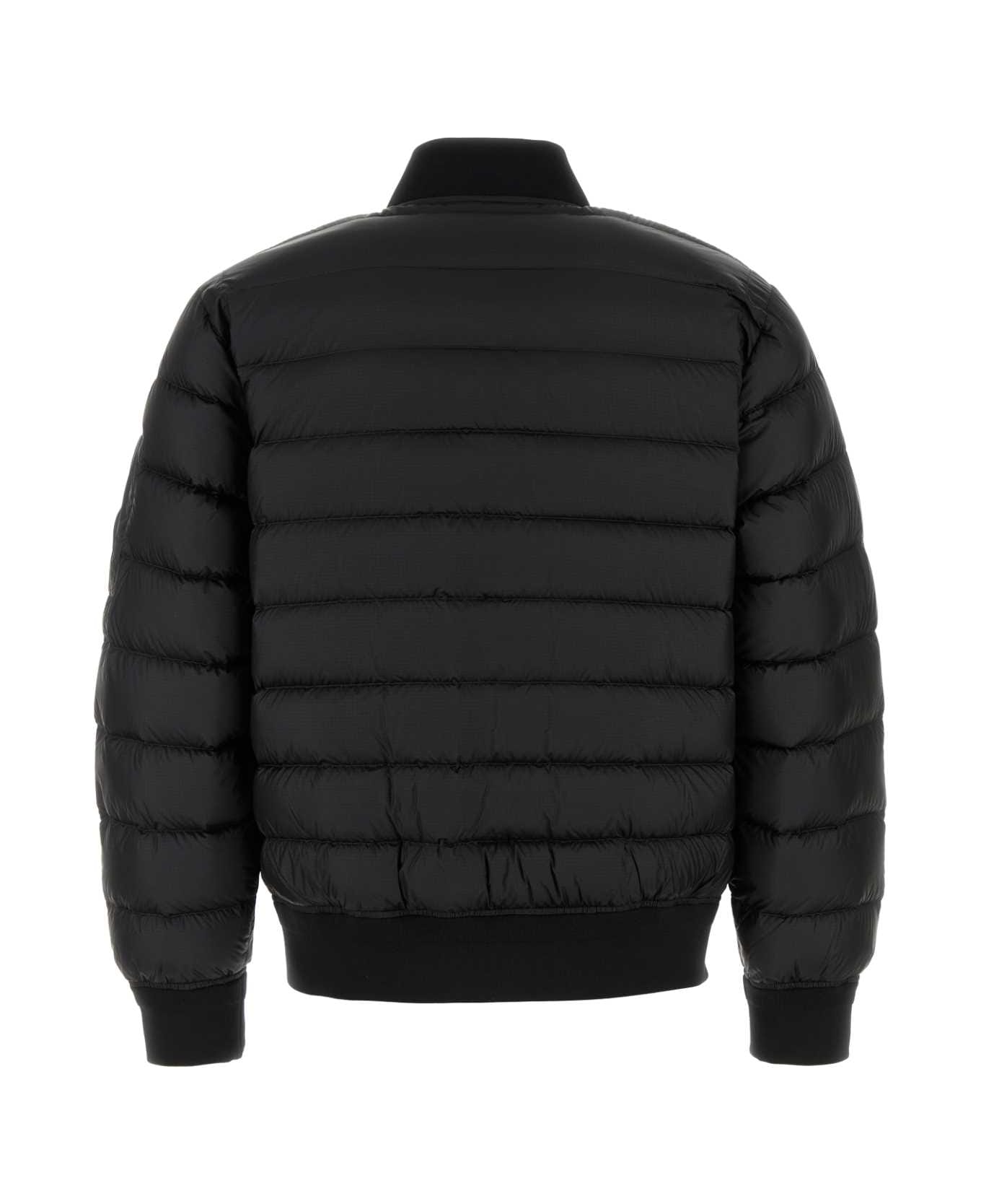 C.P. Company Black Nylon Down Jacket - Black