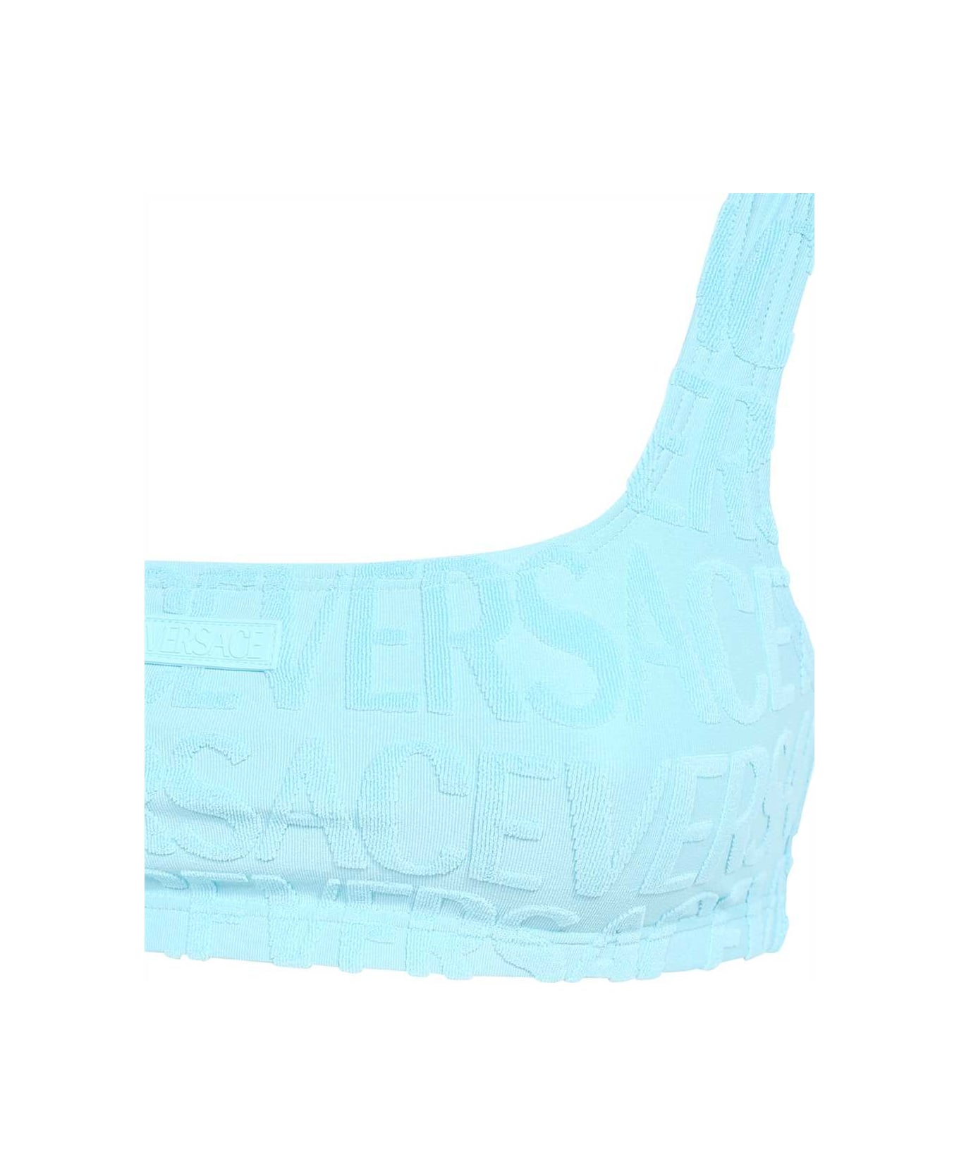 Versace Dua Lipa X Bikini Swimsuit - Light Blue