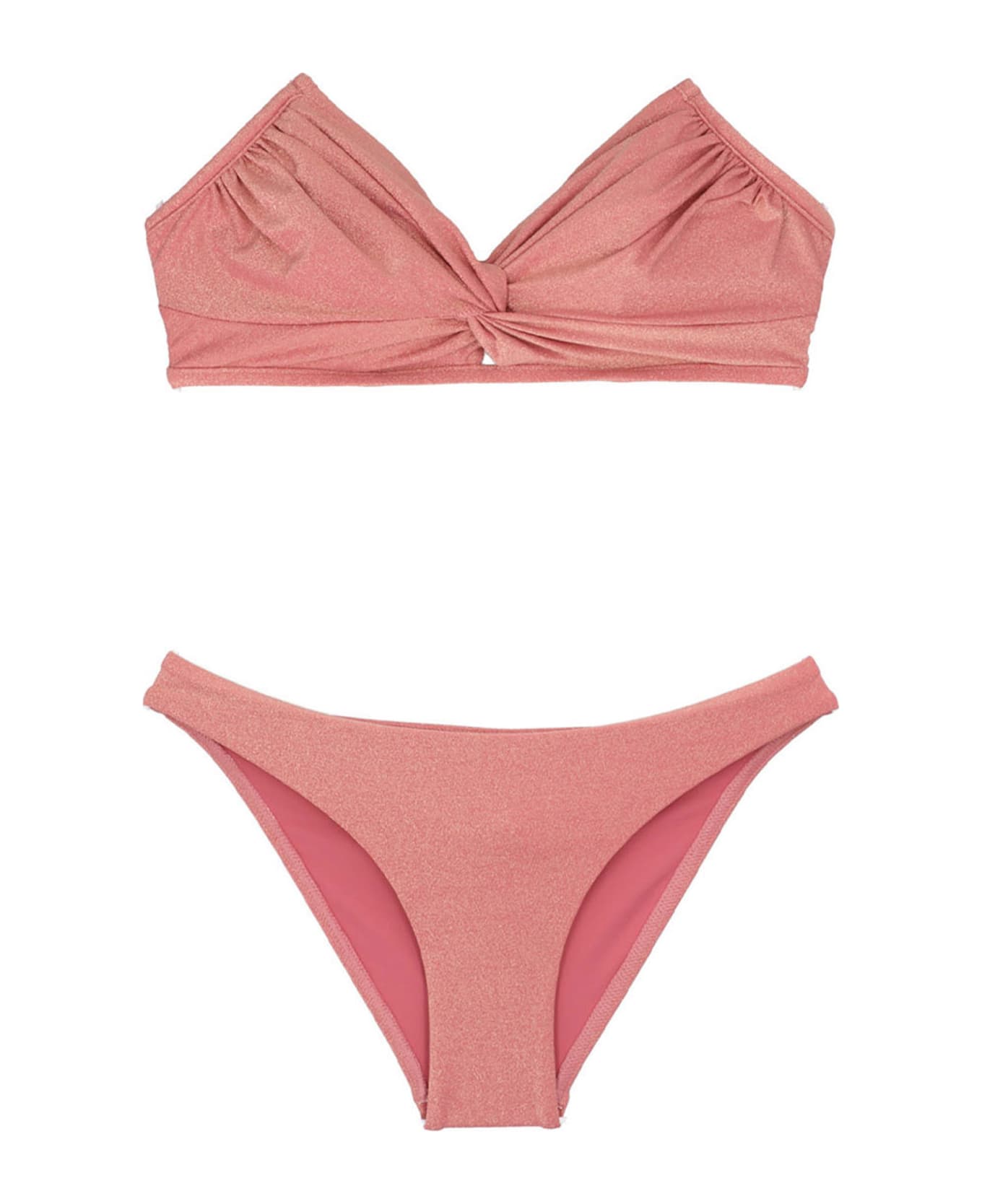 Zimmermann Bikini 'clover Lurex Twist' - Pink