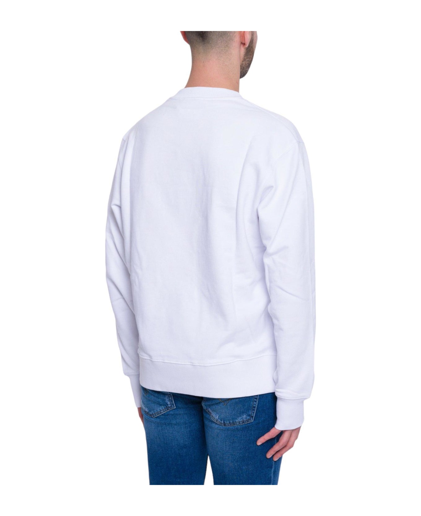 Versace Jeans Couture Logo-printed Crewneck Sweatshirt - White