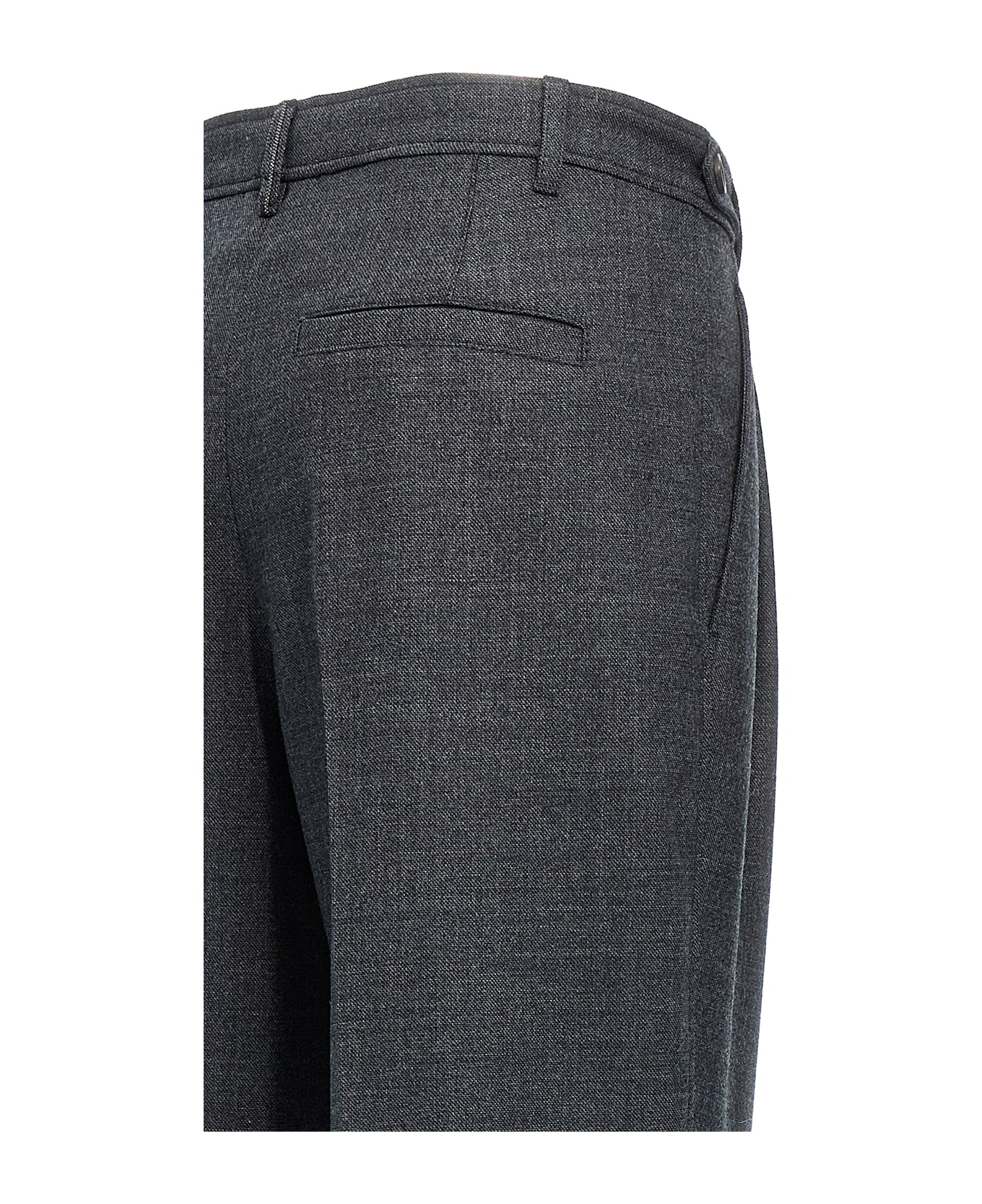 Brunello Cucinelli Loose Wrapped Pants - Gray