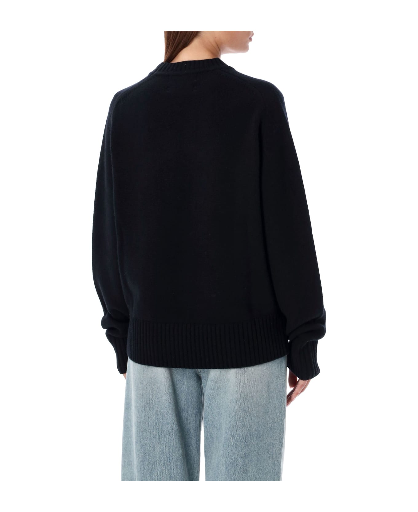 Extreme Cashmere Borgeois Crewneck - RAVEN BLACK ニットウェア