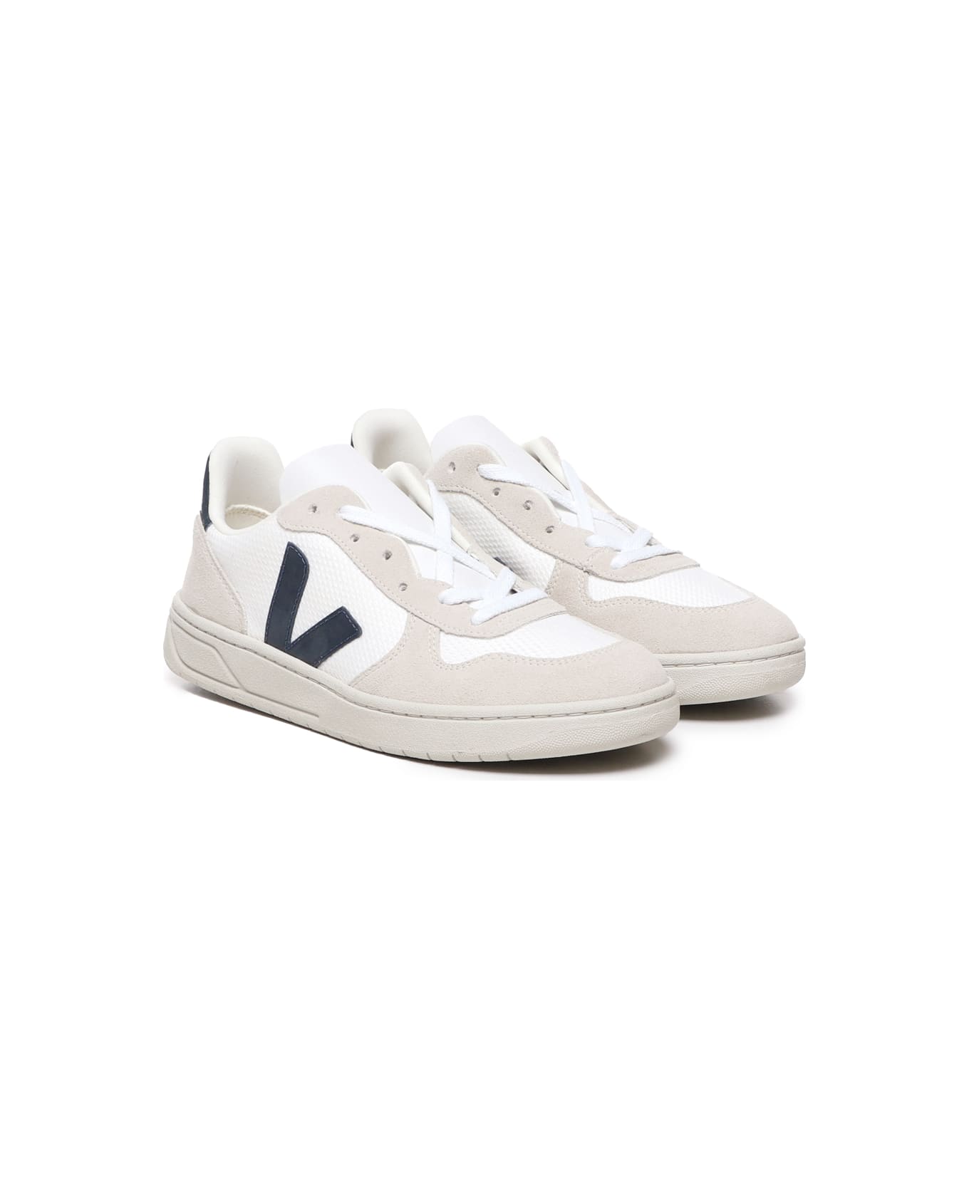 Veja V-10 Sneakers - White, blue