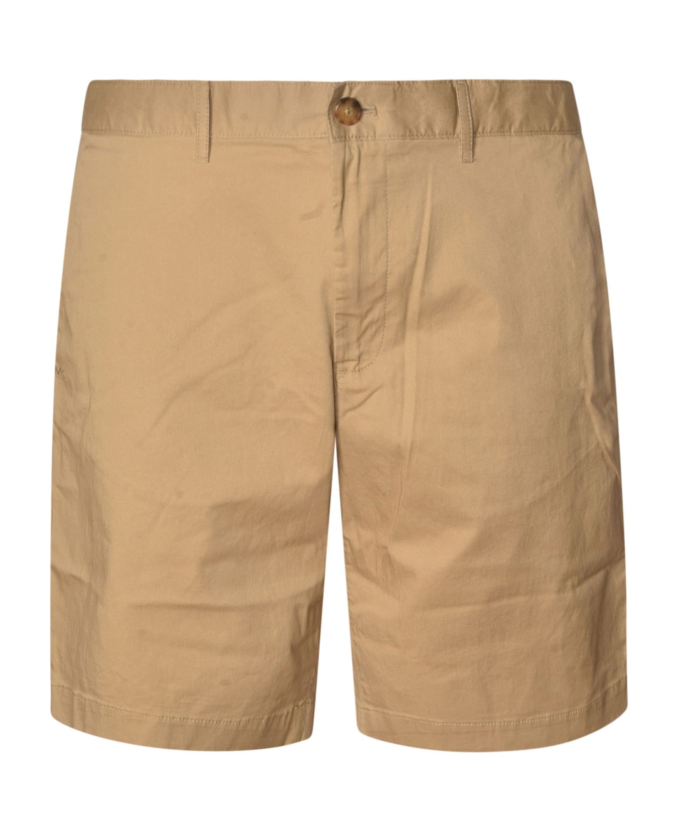 Michael Kors Regular Plain Trouser Shorts - Kaki
