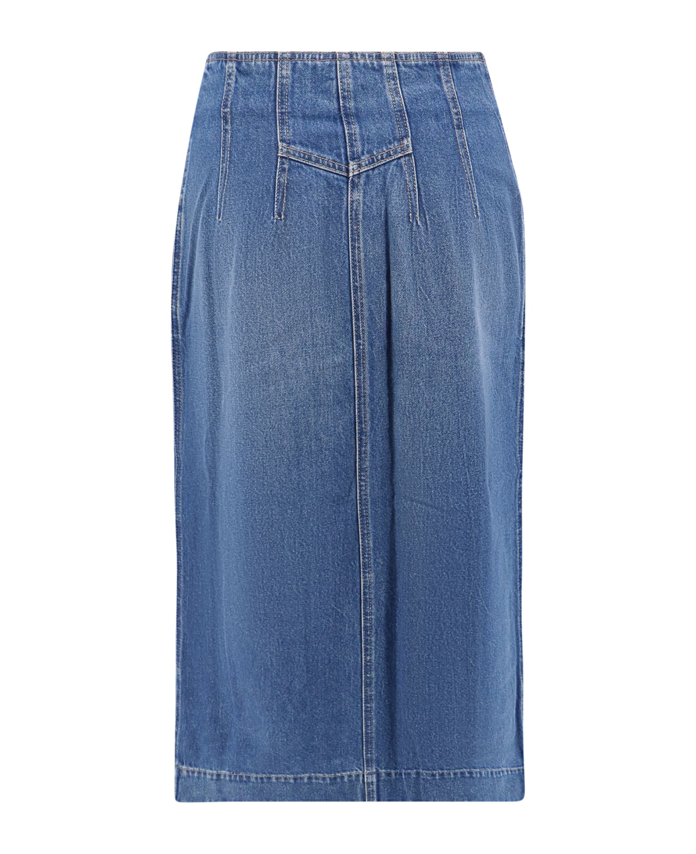 Closed Skirt - Mbl Mid Blue スカート
