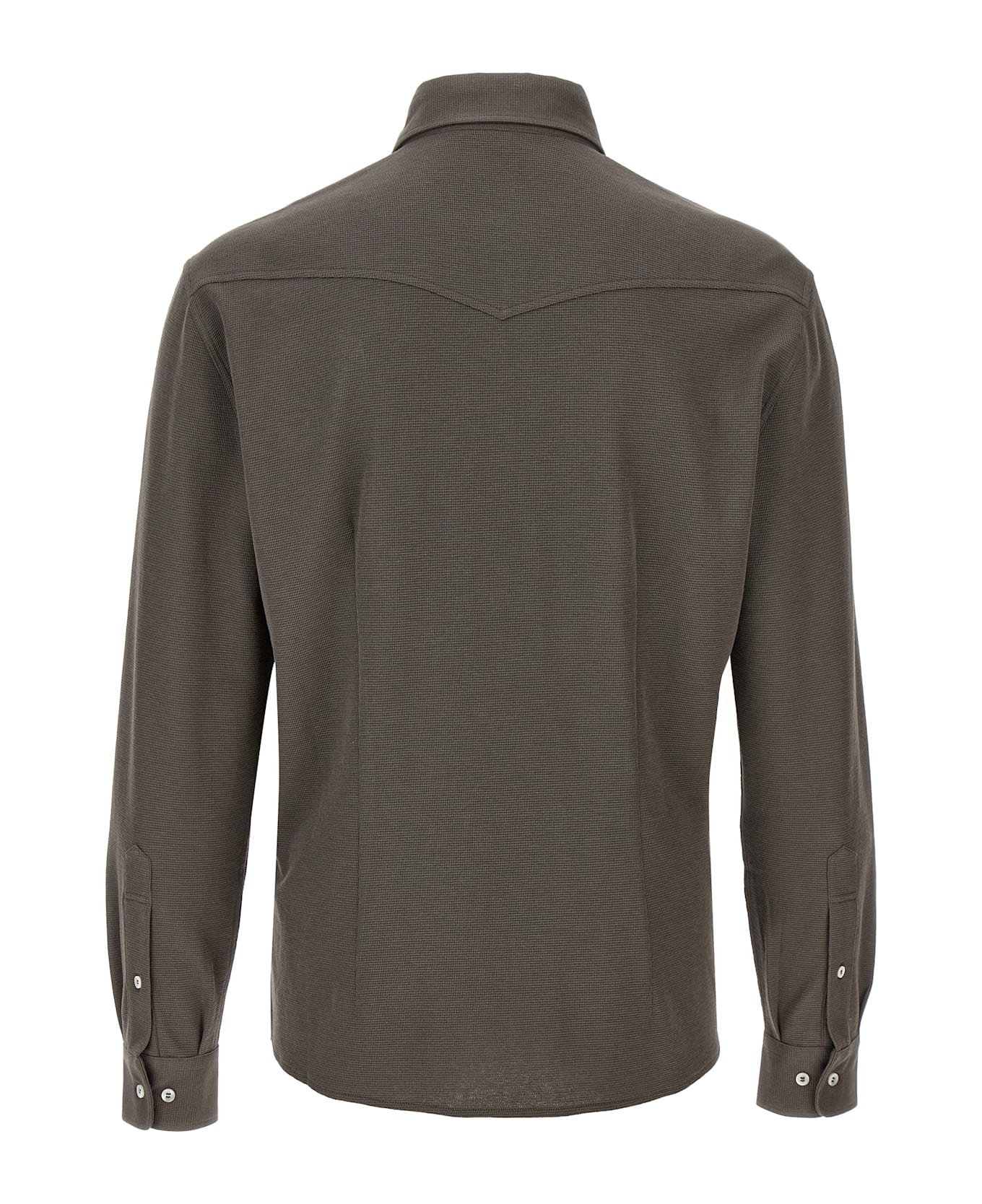 Brunello Cucinelli Silk Shirt - Brown