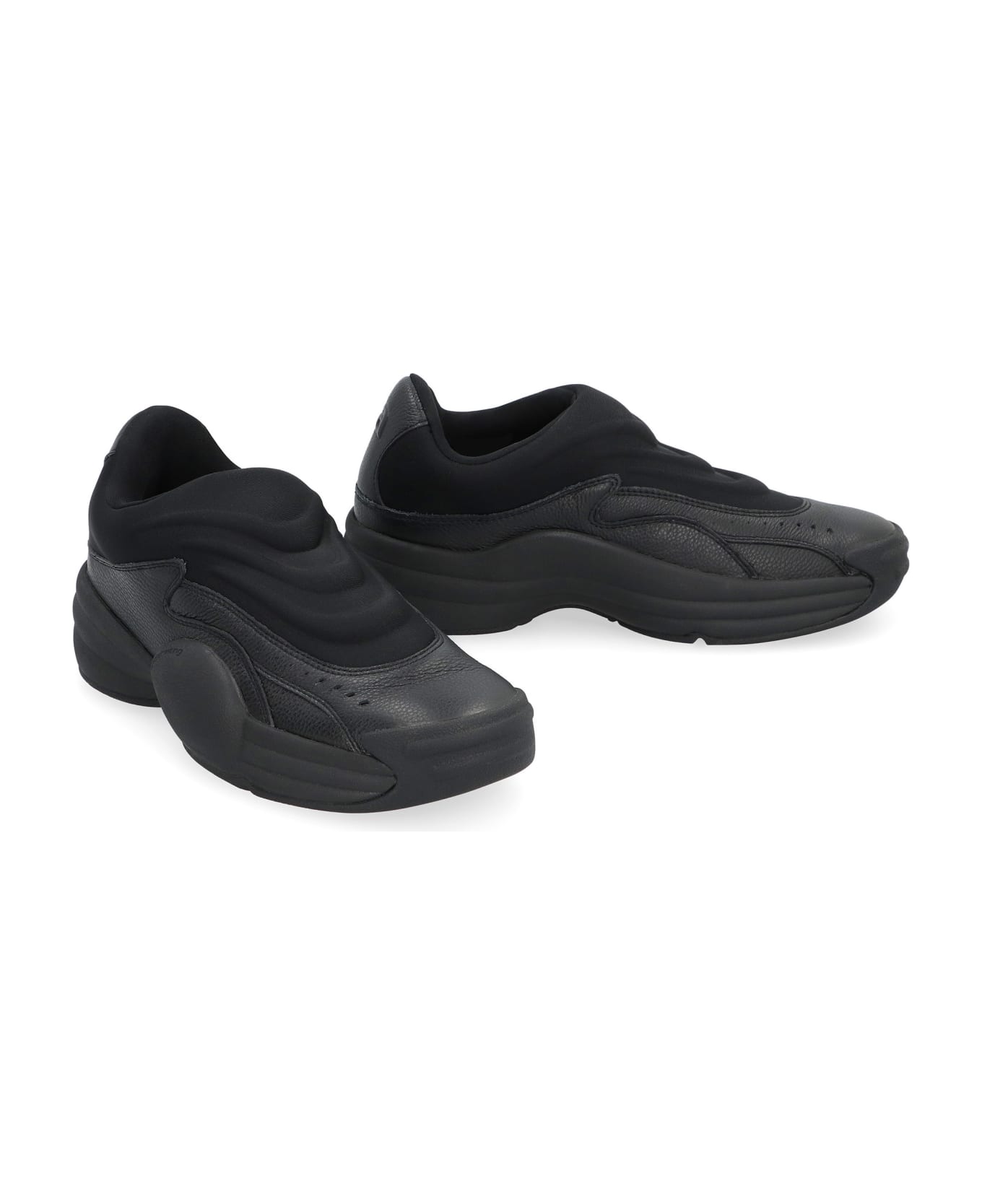 Alexander Wang Leather Slip-on Sneakers - Black