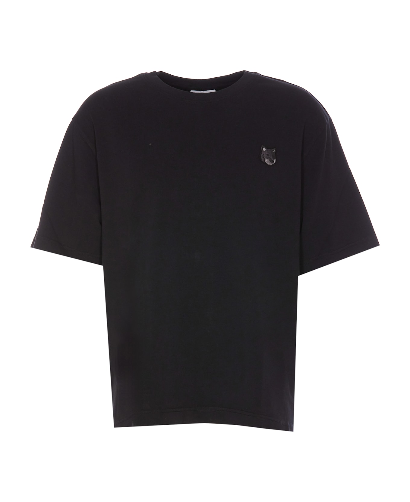 Maison Kitsuné Fox Head Patch Logo T-shirt - Black シャツ