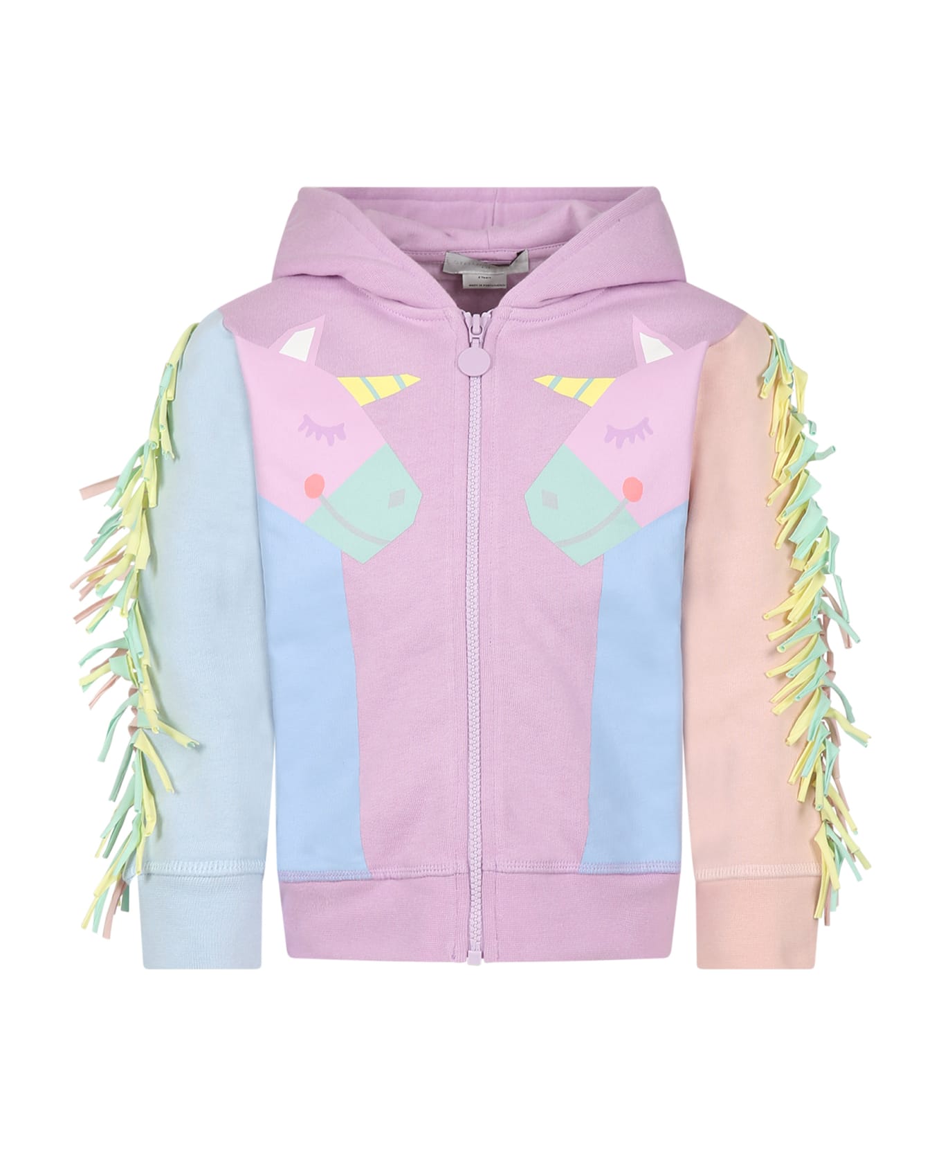 Stella McCartney Kids Multicolor Sweatshirt For Girl With Unicorns - Multicolor