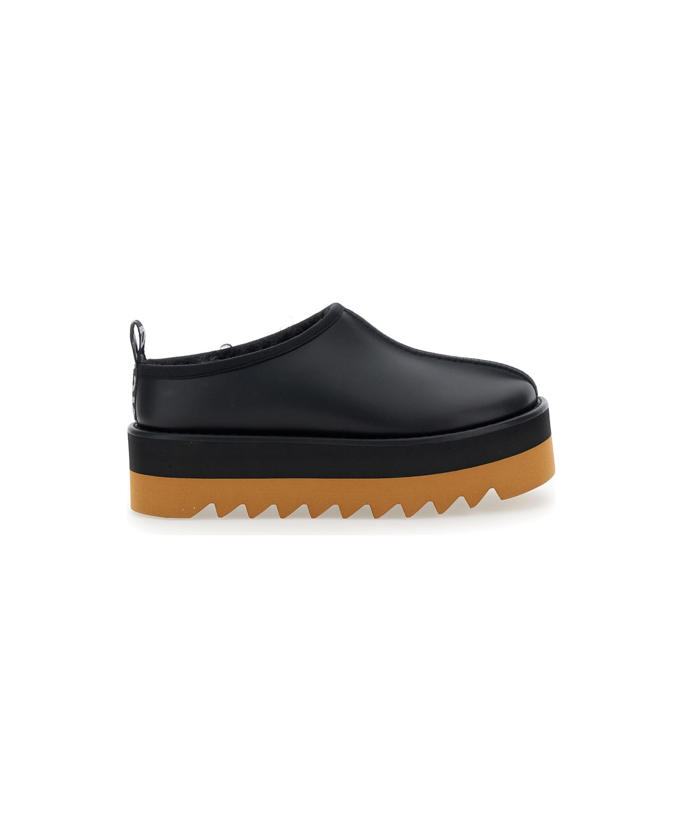 Stella McCartney 'sneak-elyse' Black Mules With Open Rear In Ecoleather Woman - Black