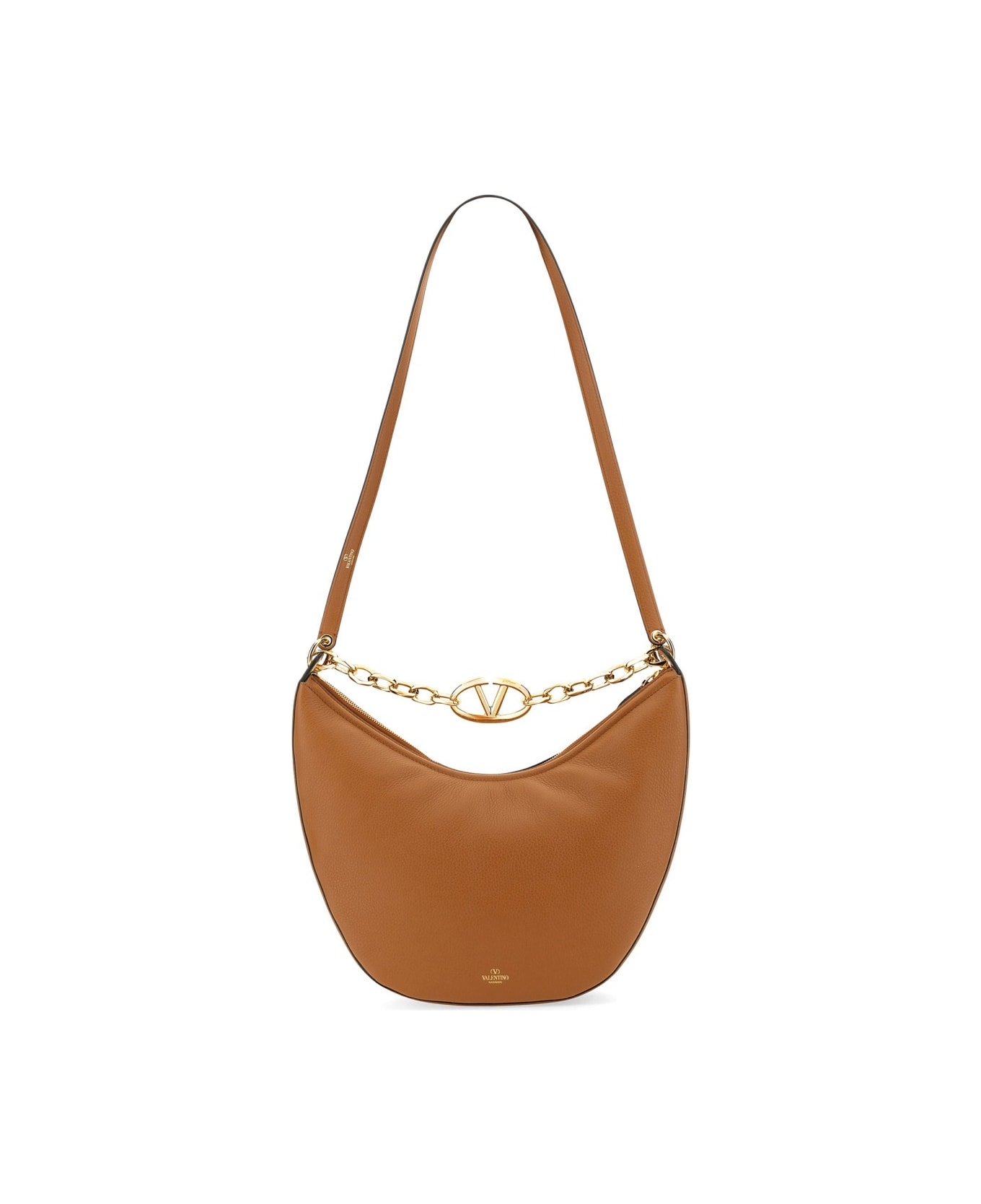 Valentino Garavani Hobo Bag Vlogo Moon Medium - BEIGE