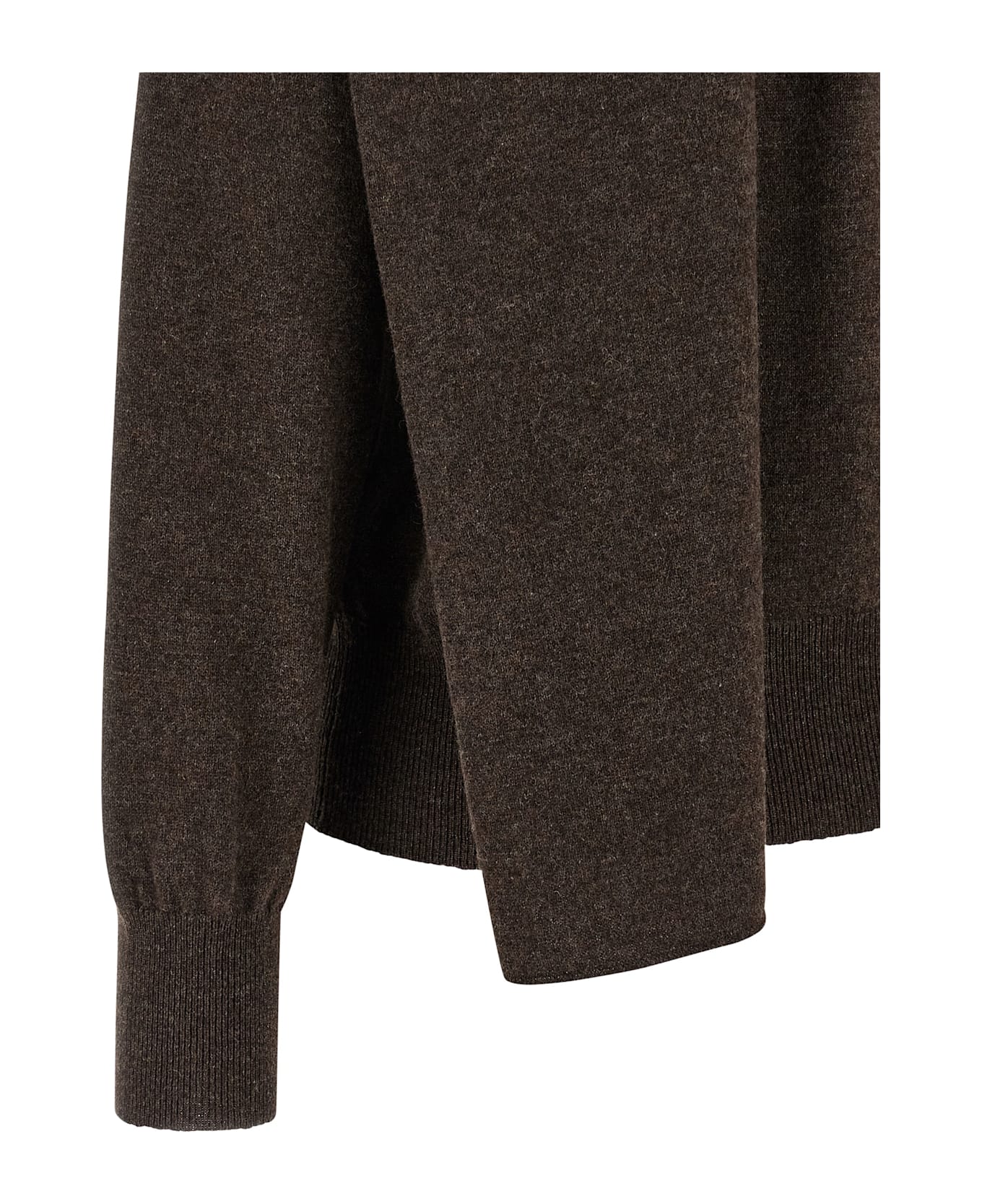 Ferragamo Scarf Cardigan - BROWN