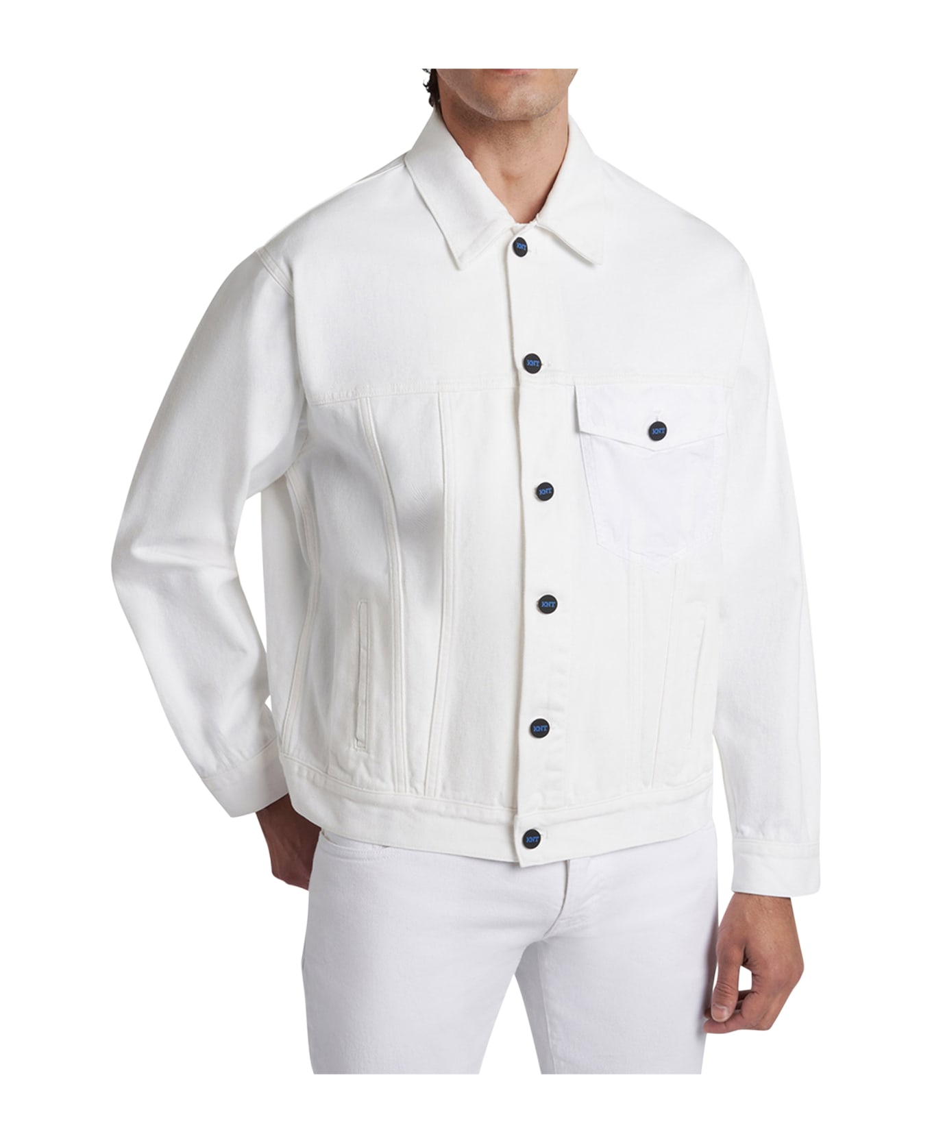 Kiton Blouson Cotton - WHITE